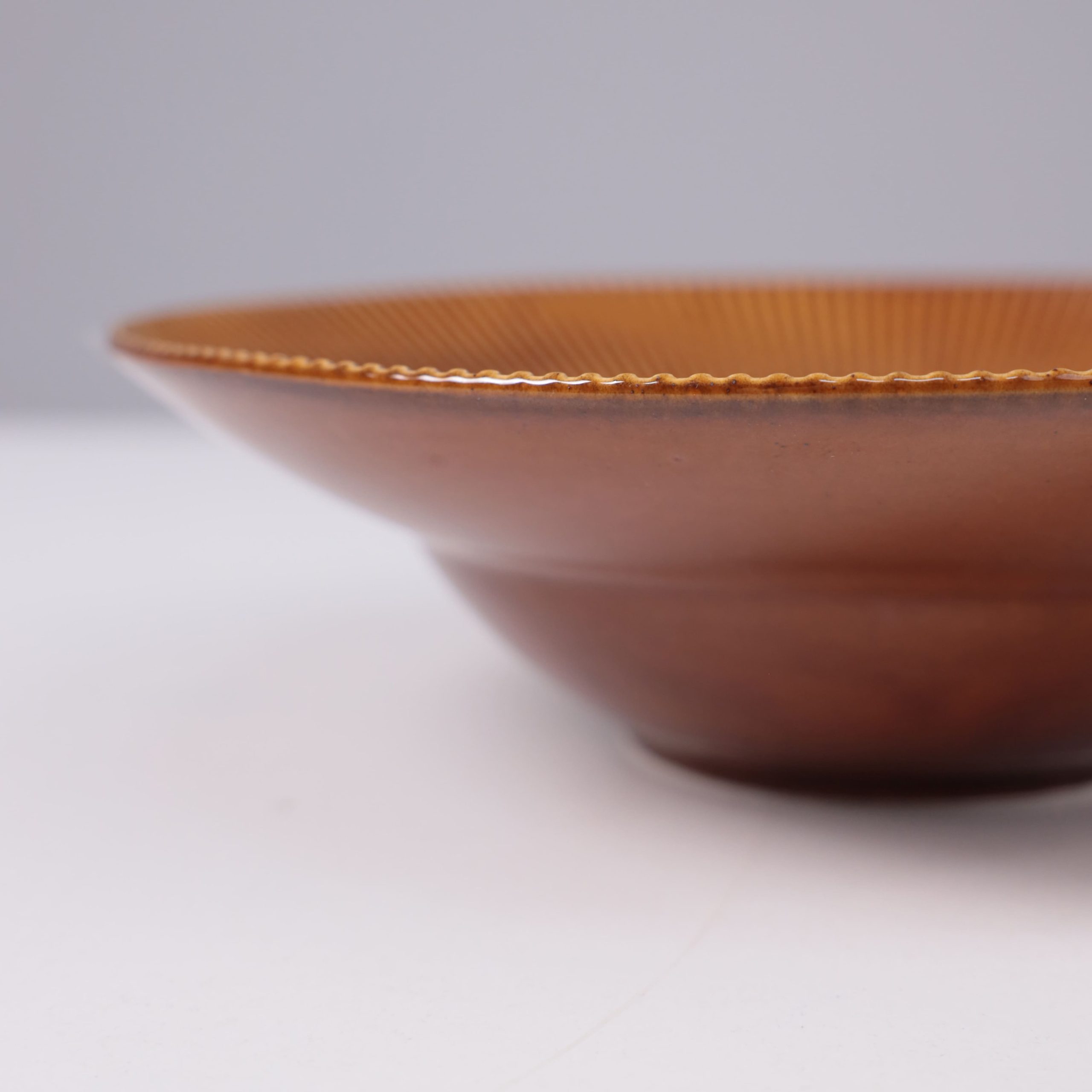 Блюдо для пасты AURORA, фарфор, каштановый, d23,5*6,5см