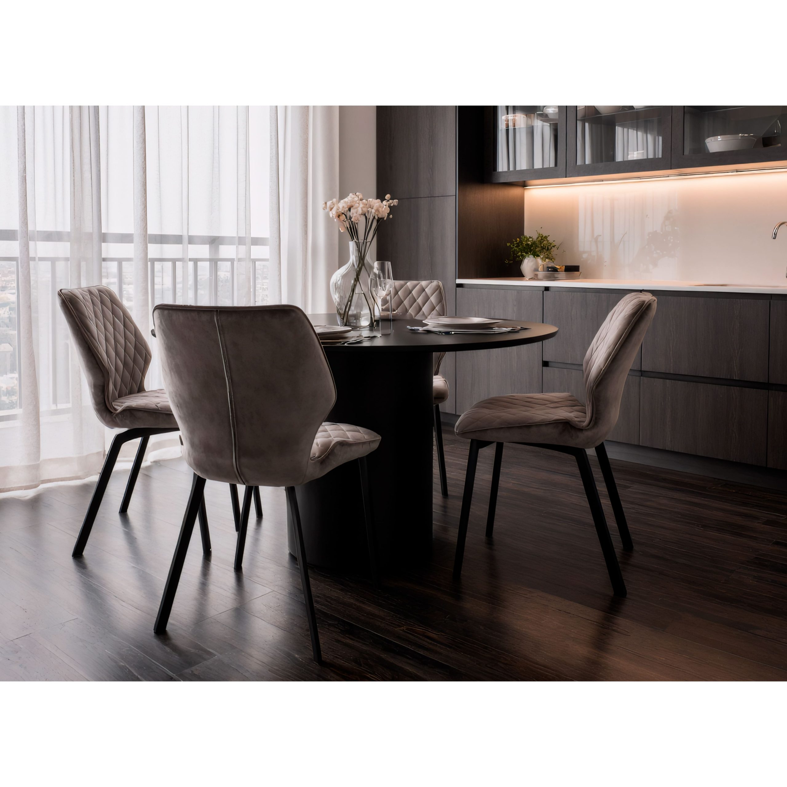 Стул Rafael M, b22 GREY LUXчерный