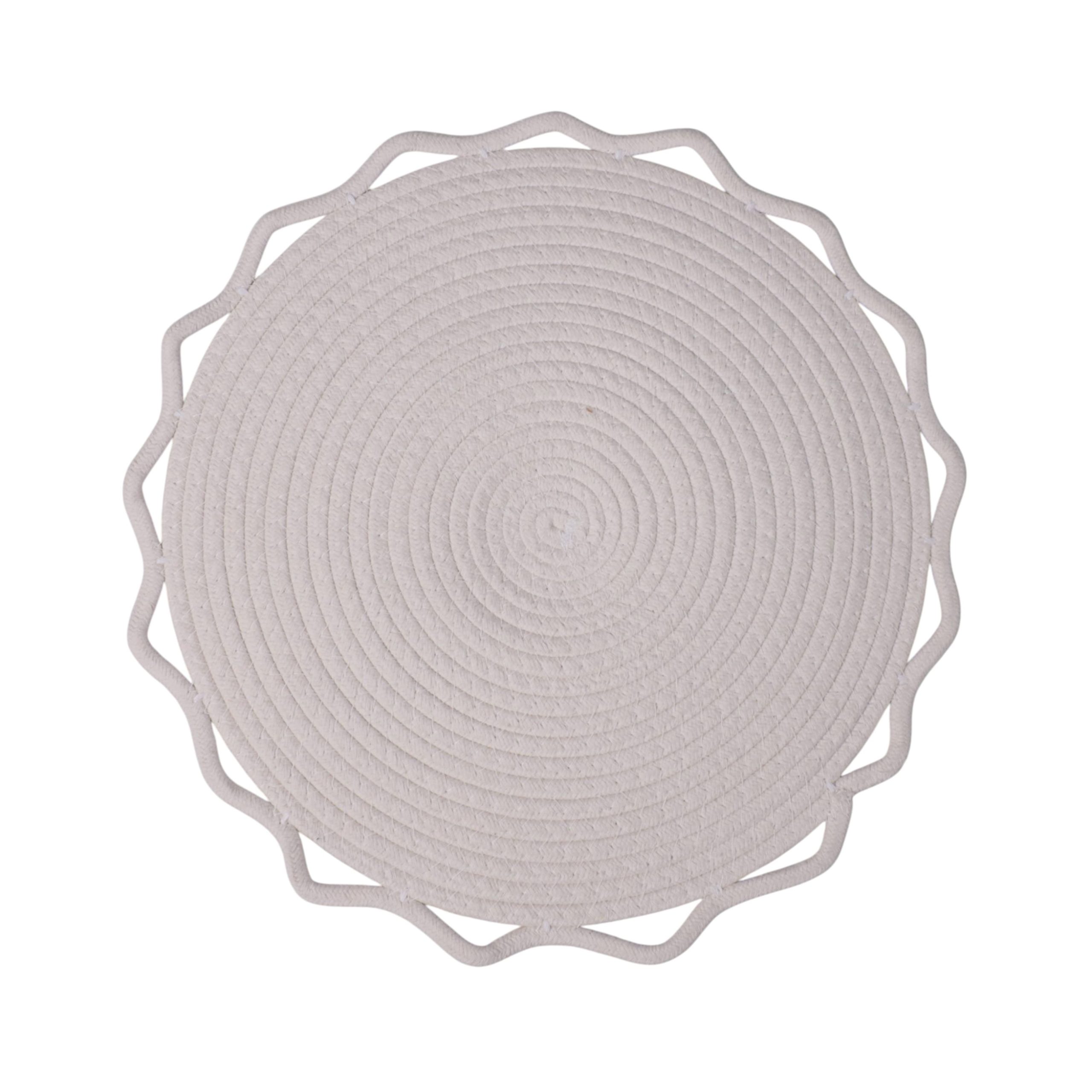 Подставка сервировочная SERVIVA, круглая, белый, 38см