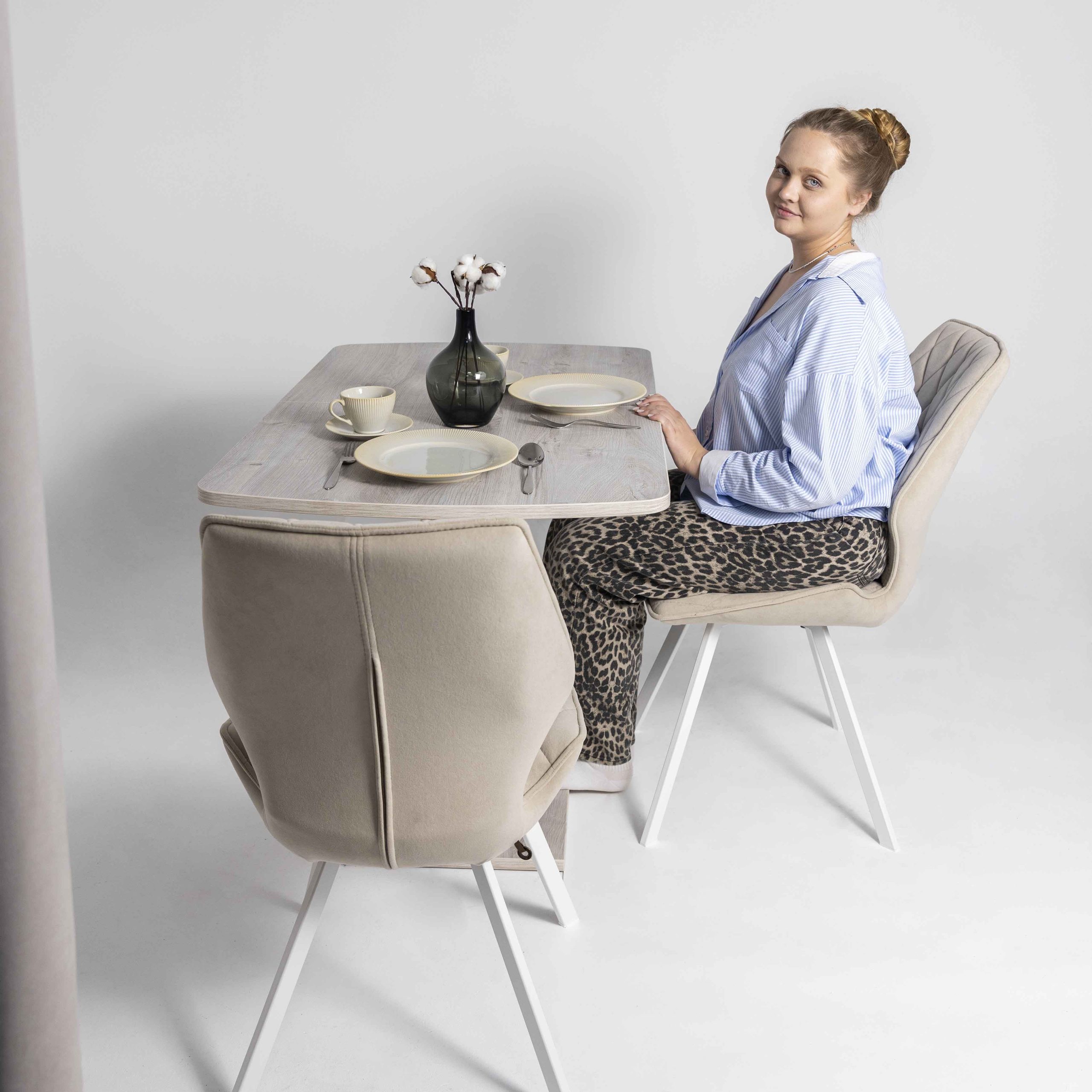 Стул Rafael M, b03 CREAM LUXбелый