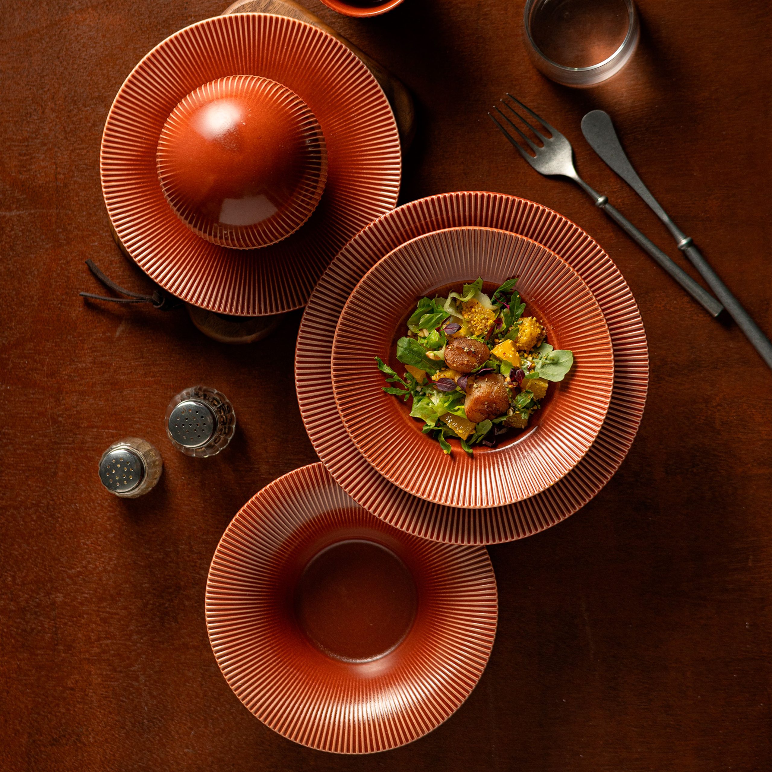 Соусник AURORA, фарфор,каштановый, d7,5*2,3см