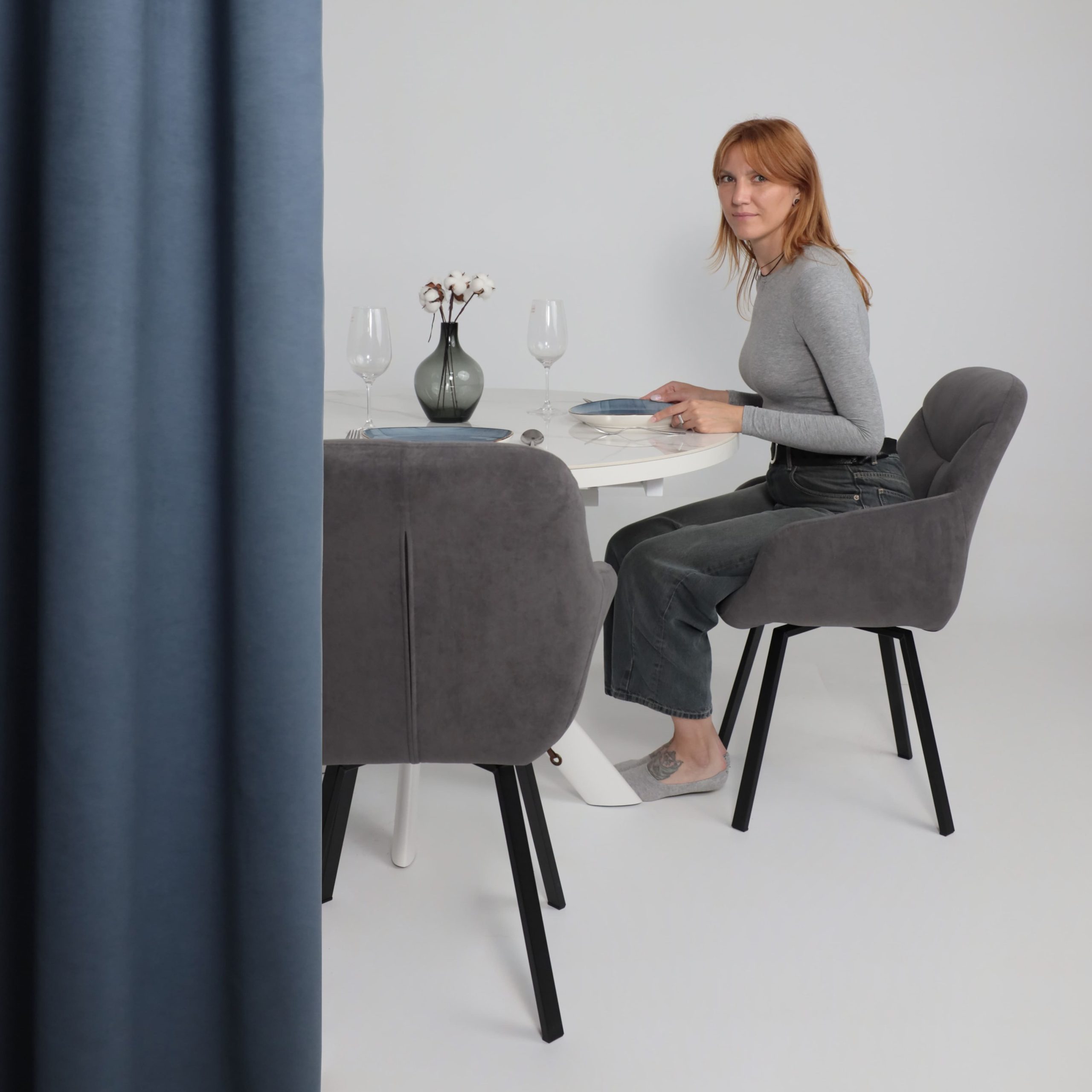 Стул ROMEO SMILE 360, b28 ANTRACITE LUXчерный