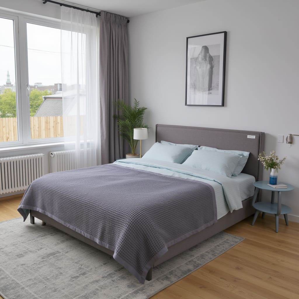 Покрывало DEMURE, 240*210см, серый, 19-3803