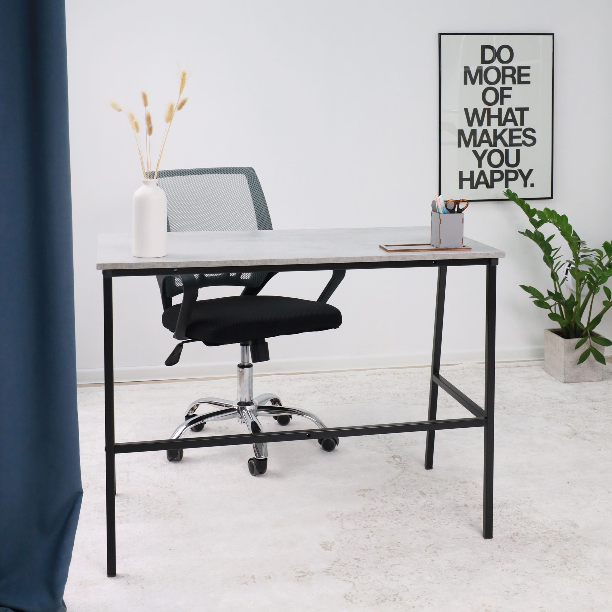 Кресло рабочее, поворотное RICCI NEW,696, ткань/сетка, серый+черный