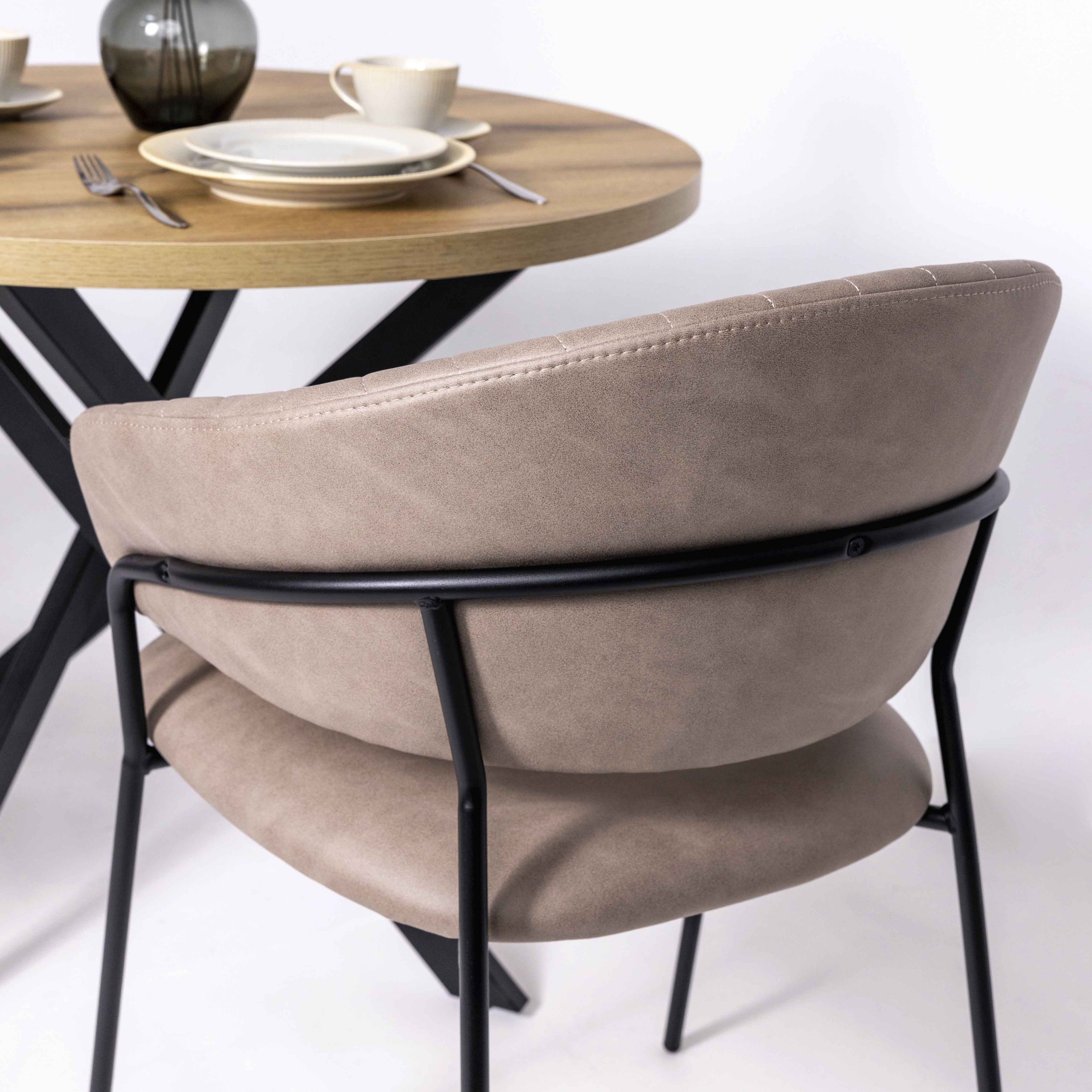 Стул AV 433, песочная замша Kiprus 03/черный