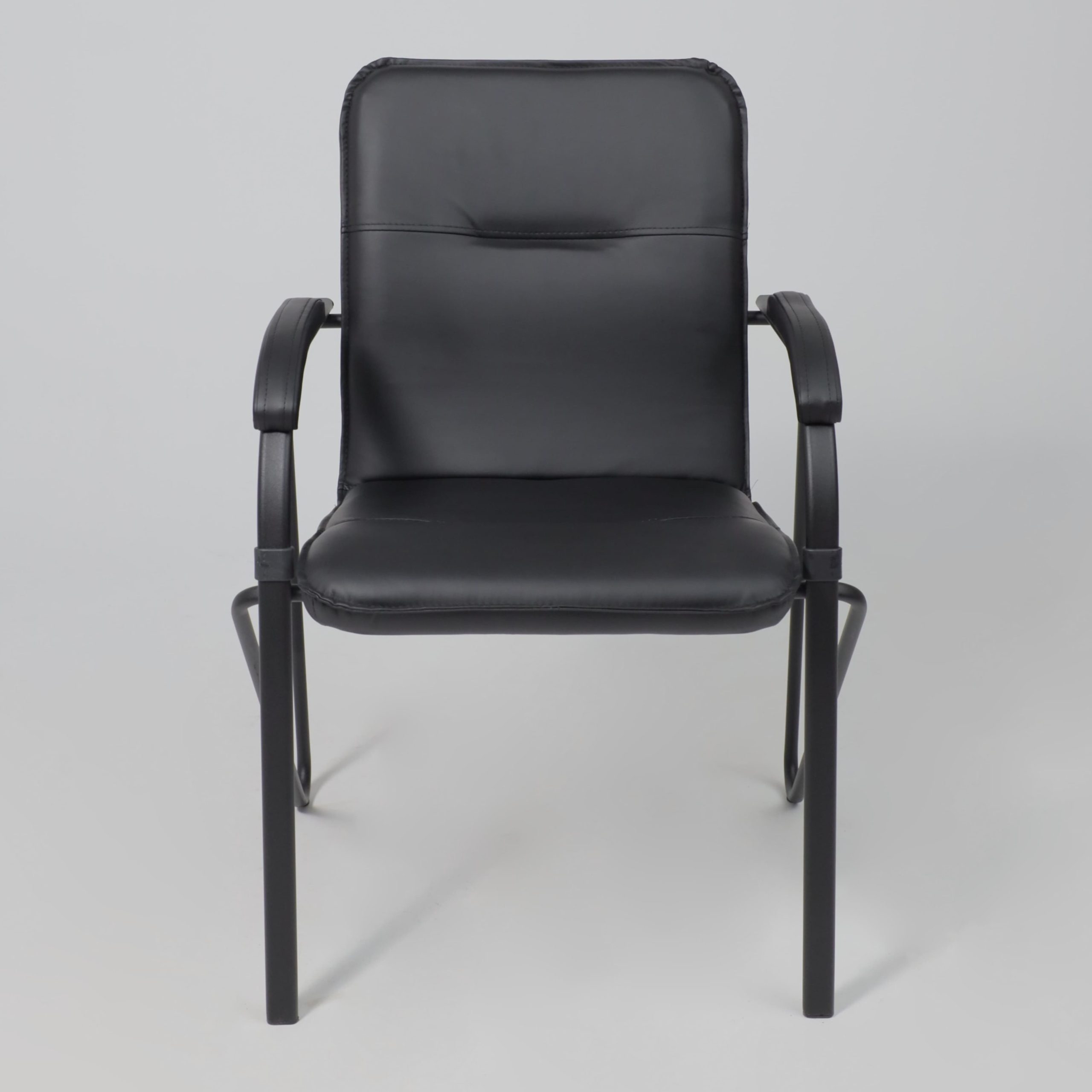 Кресло SAMBA AKS-1, основание черное, Pegasso черный, мягкие подлокотники