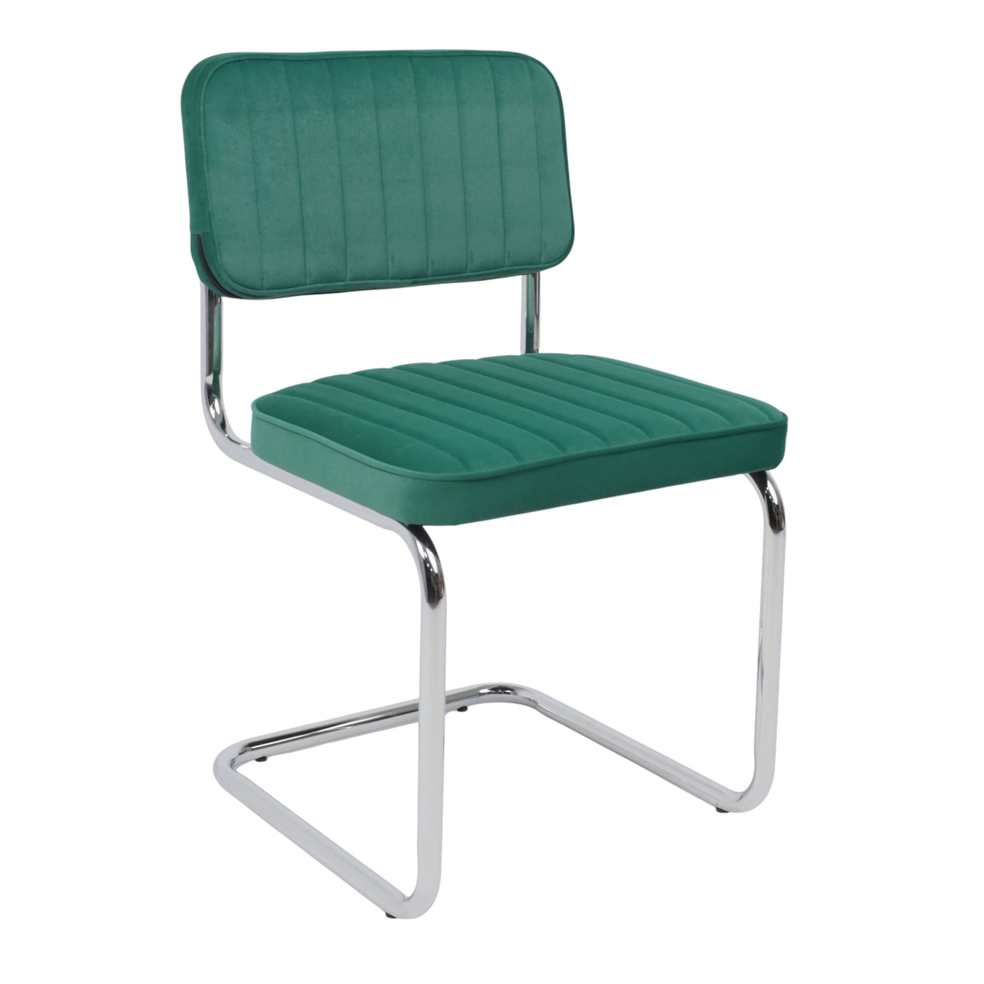 Кресло СЛАВИЯ Люкс, Kiton 709 зеленый велюр/хром