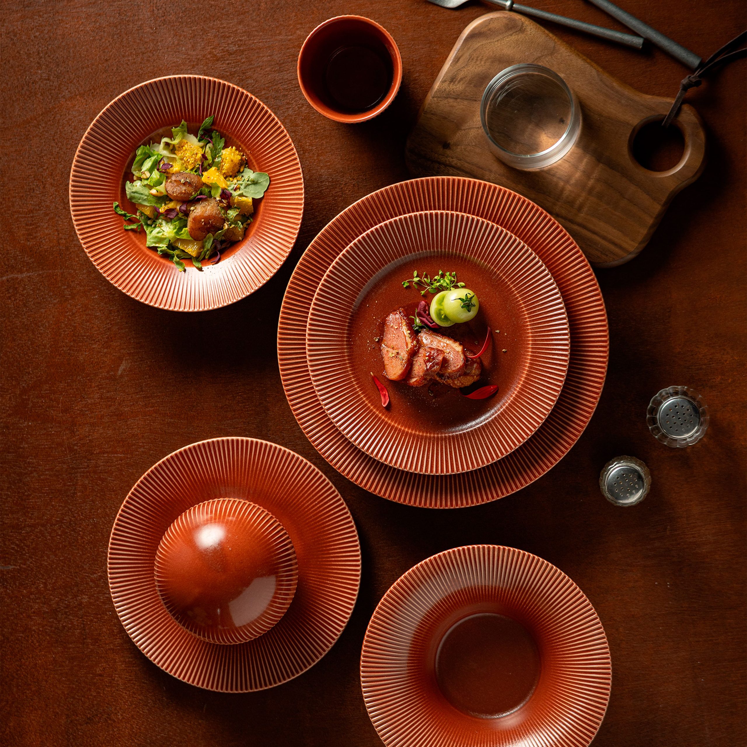 Соусник AURORA, фарфор,каштановый, d7,5*2,3см