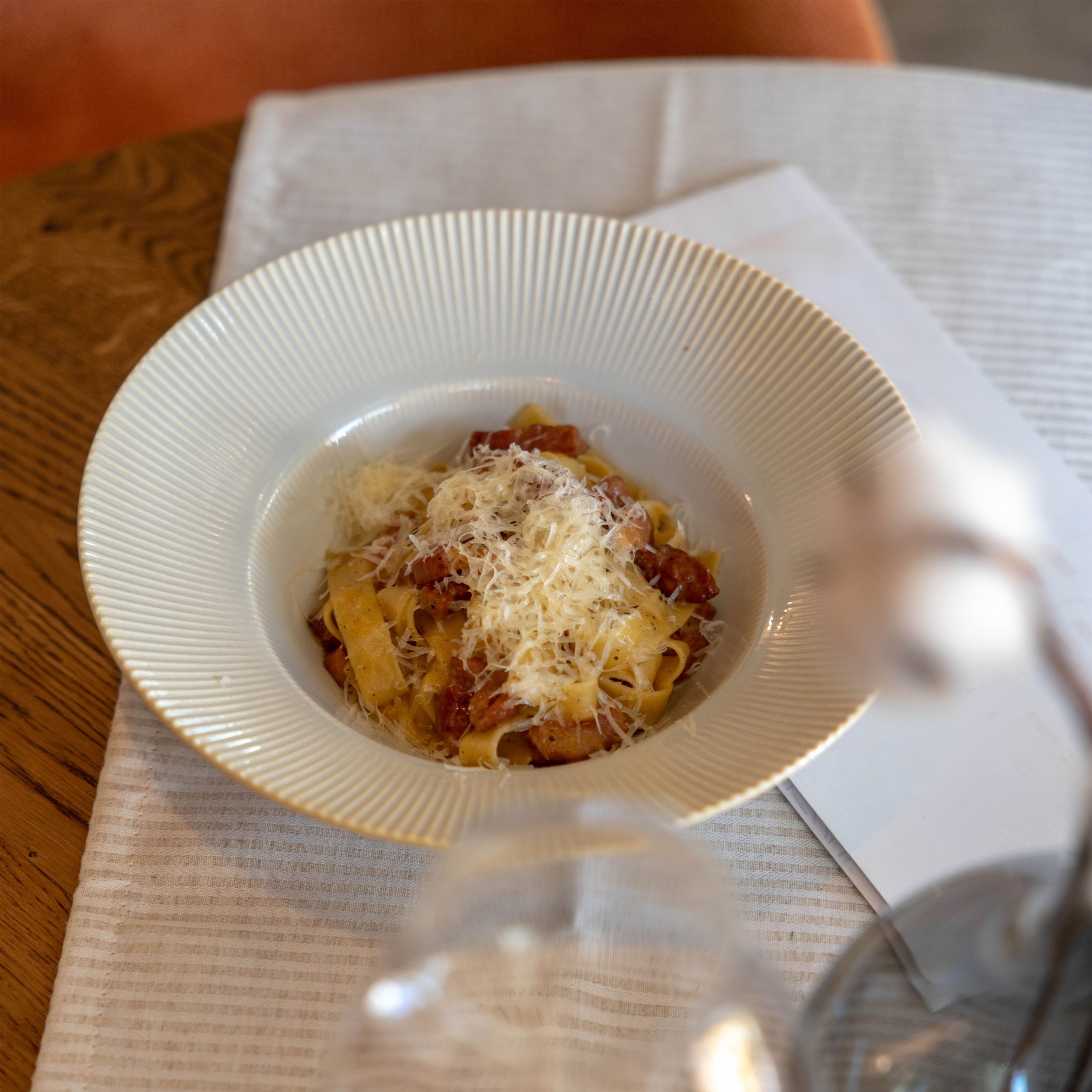 Блюдо для пасты AURORA, фарфор, айвори, d23,5*6,5см