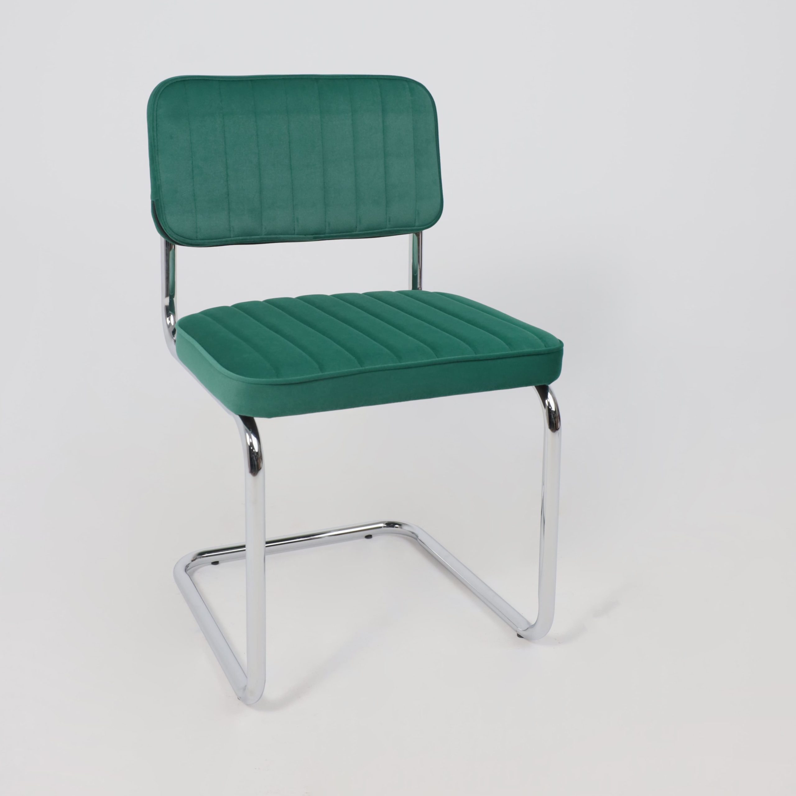 Кресло СЛАВИЯ Люкс, Kiton 709 зеленый велюр/хром