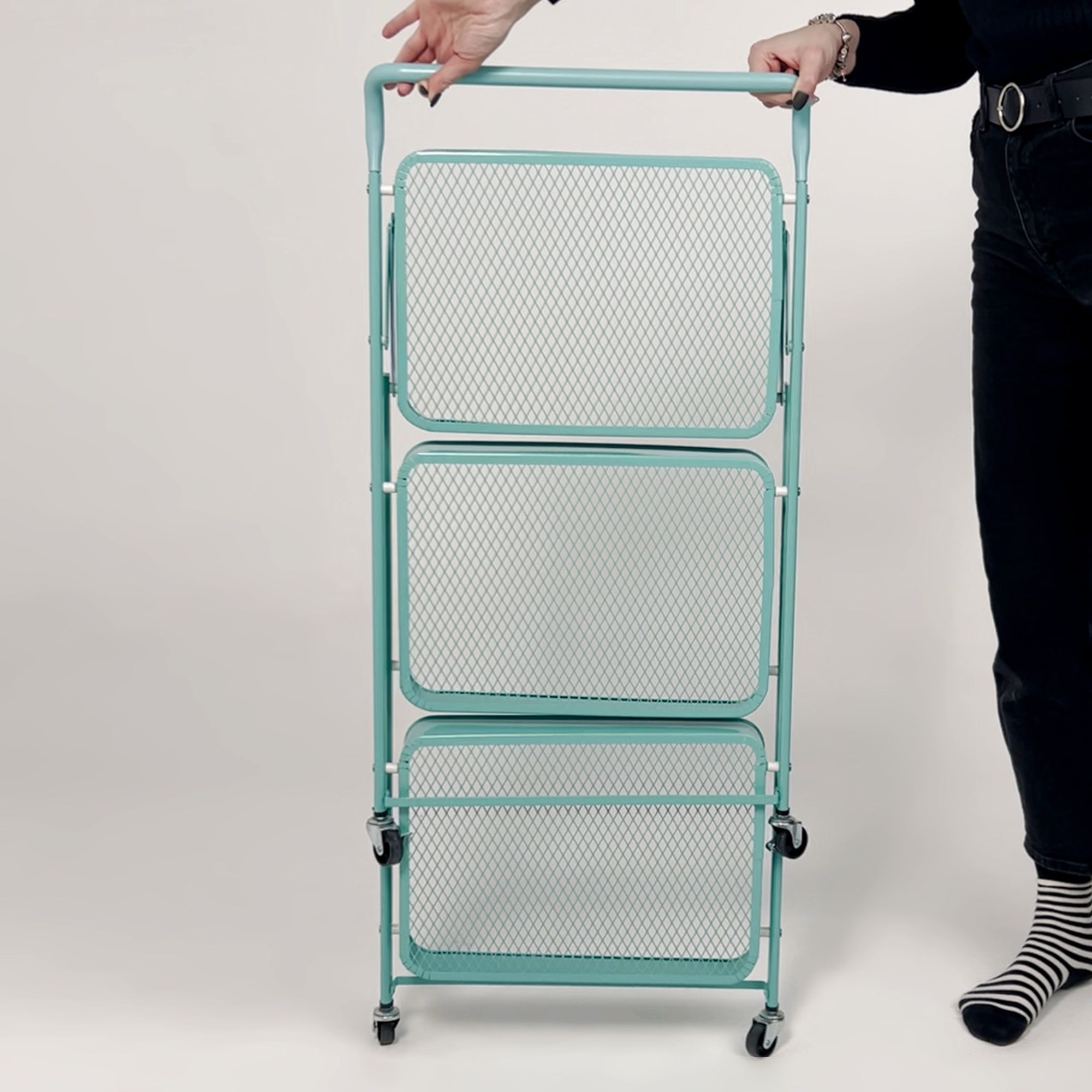 Этажерка NIKA, голубая (бирюзовый)