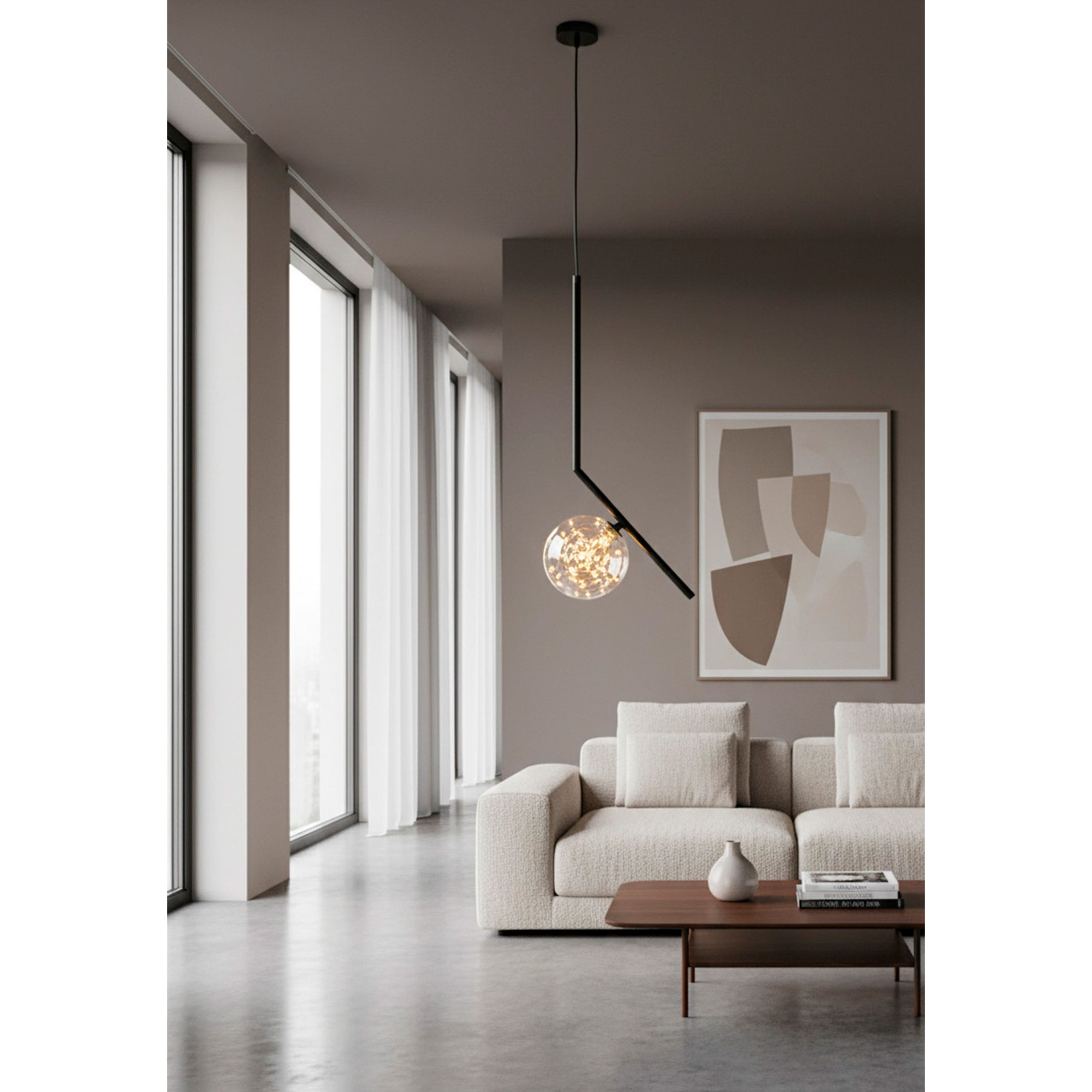 Светильник AMBER-L, потолочный, LED, черный