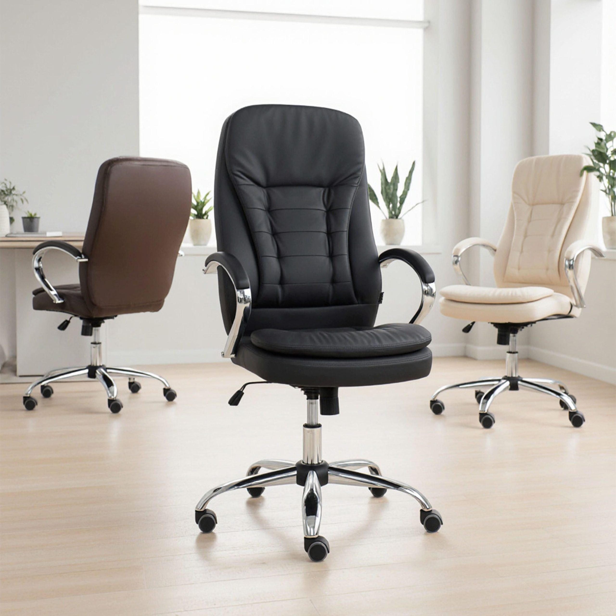 Кресло рабочее, поворотное RICHARD, коричневый