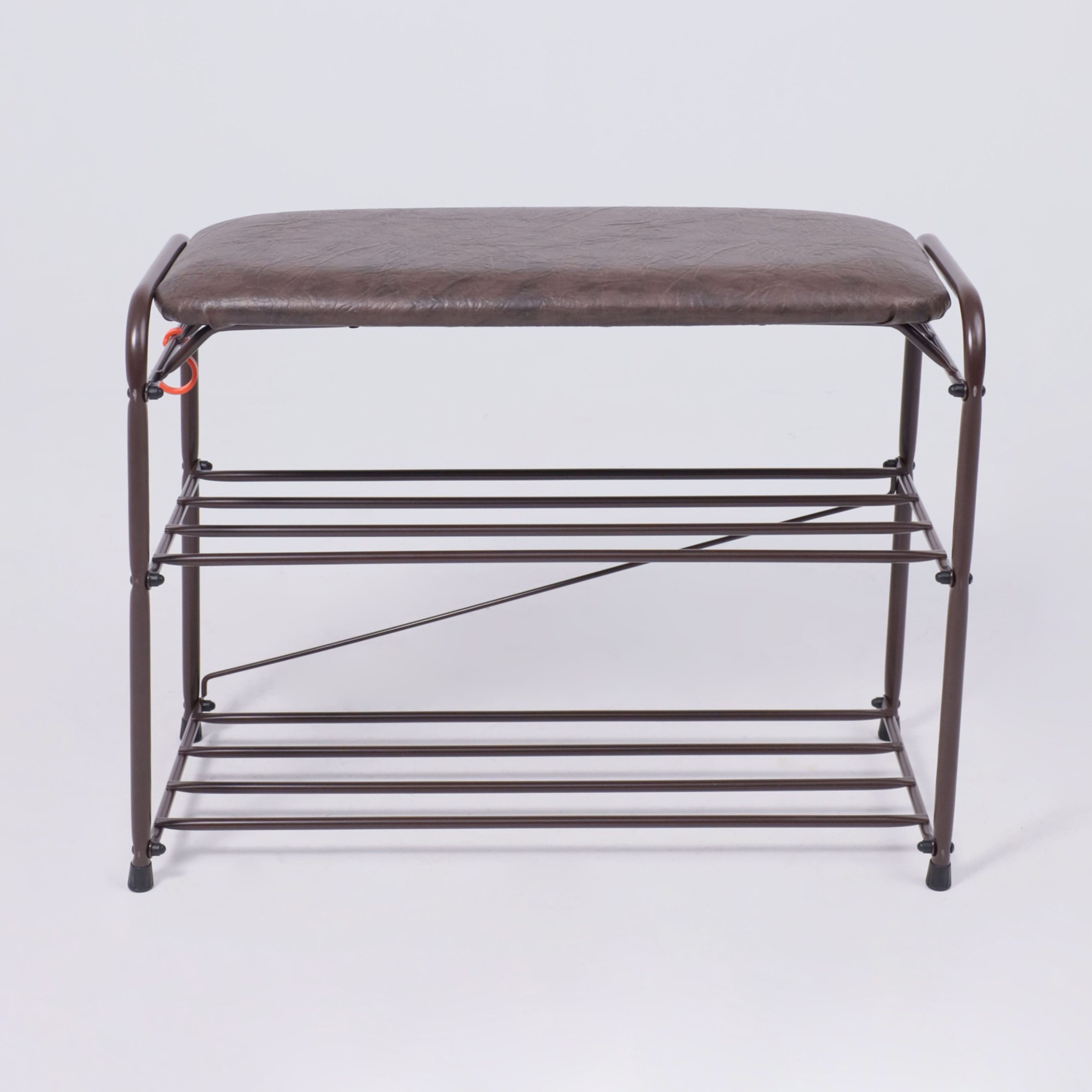 Подставка для обуви Альфа 23, с сиденьем (Коричневый)