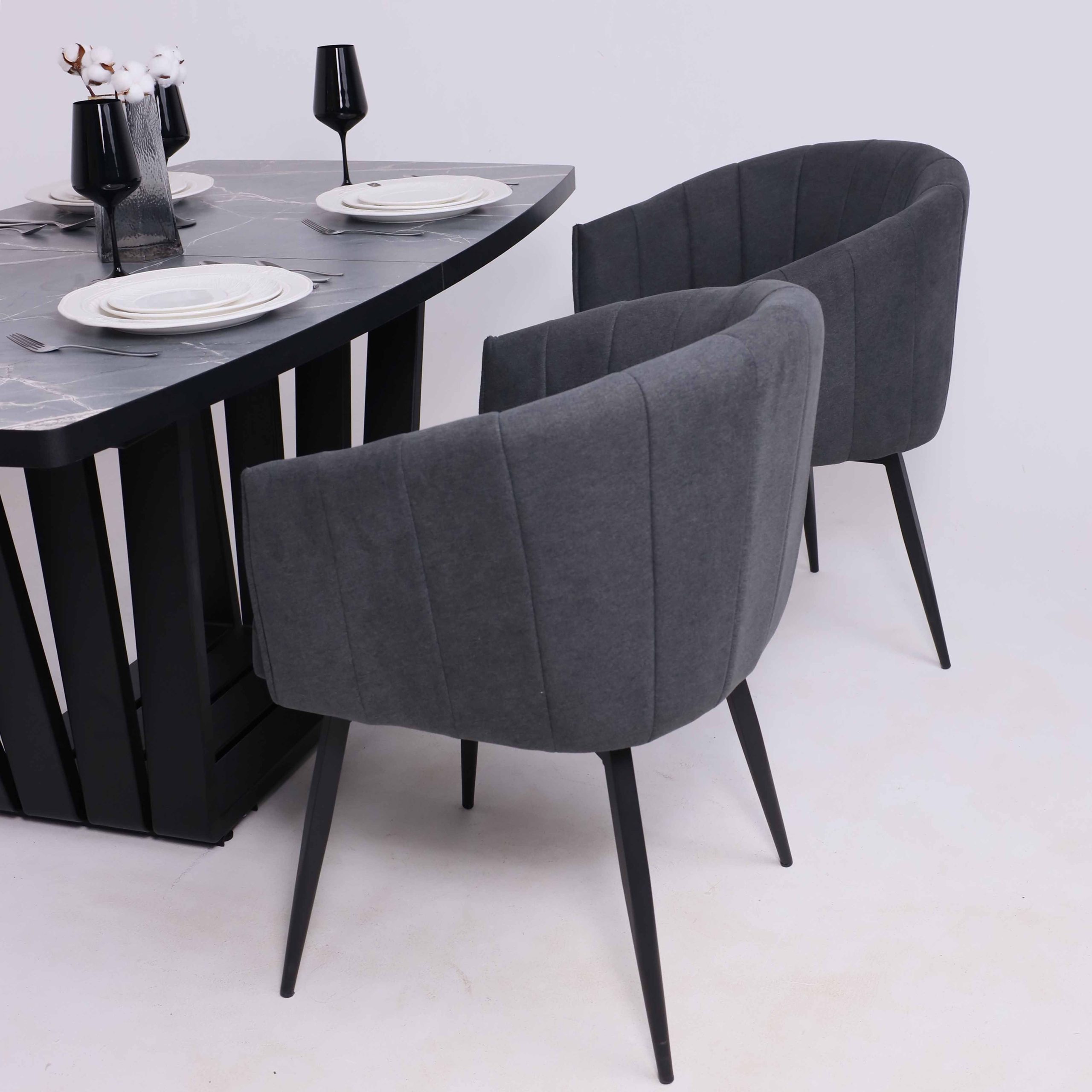 Кресло MELON, поворотное, серый/черный