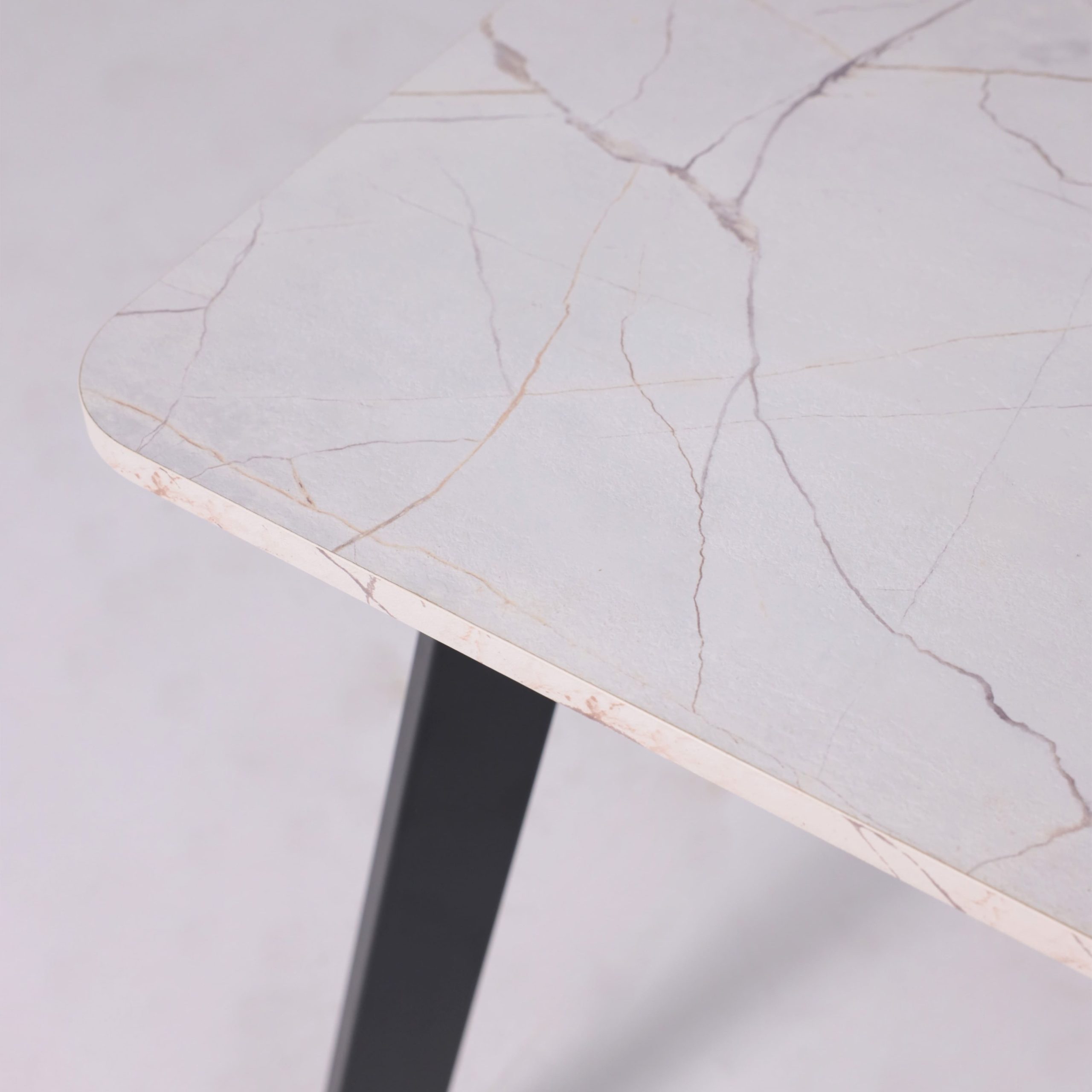 Стол AV 1209/1, ЛМДФ, раздвижной 1200(1600)*800 Азул Оникс/черный