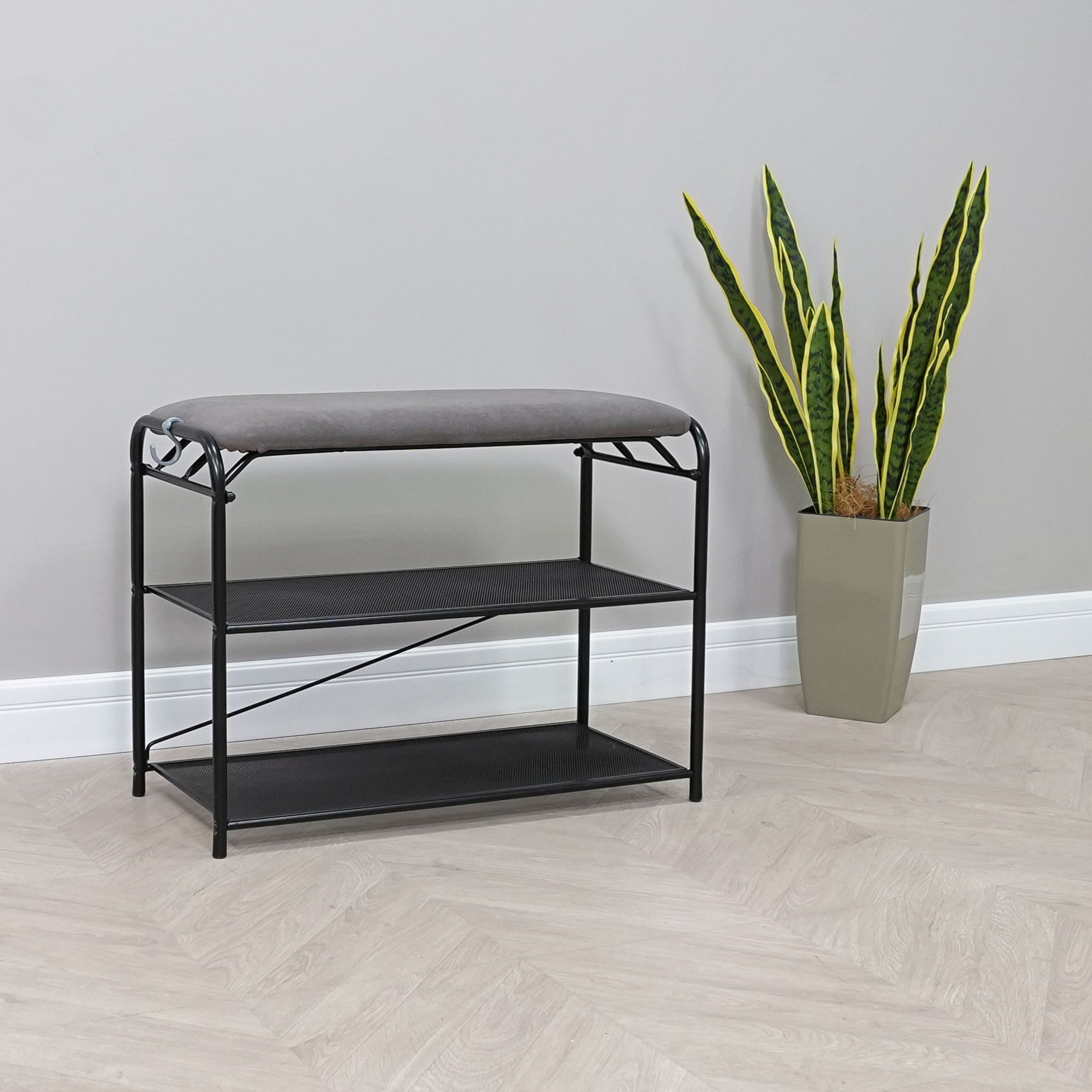 Подставка для обуви Гранада 23 НБК, (чёрный, нубук)