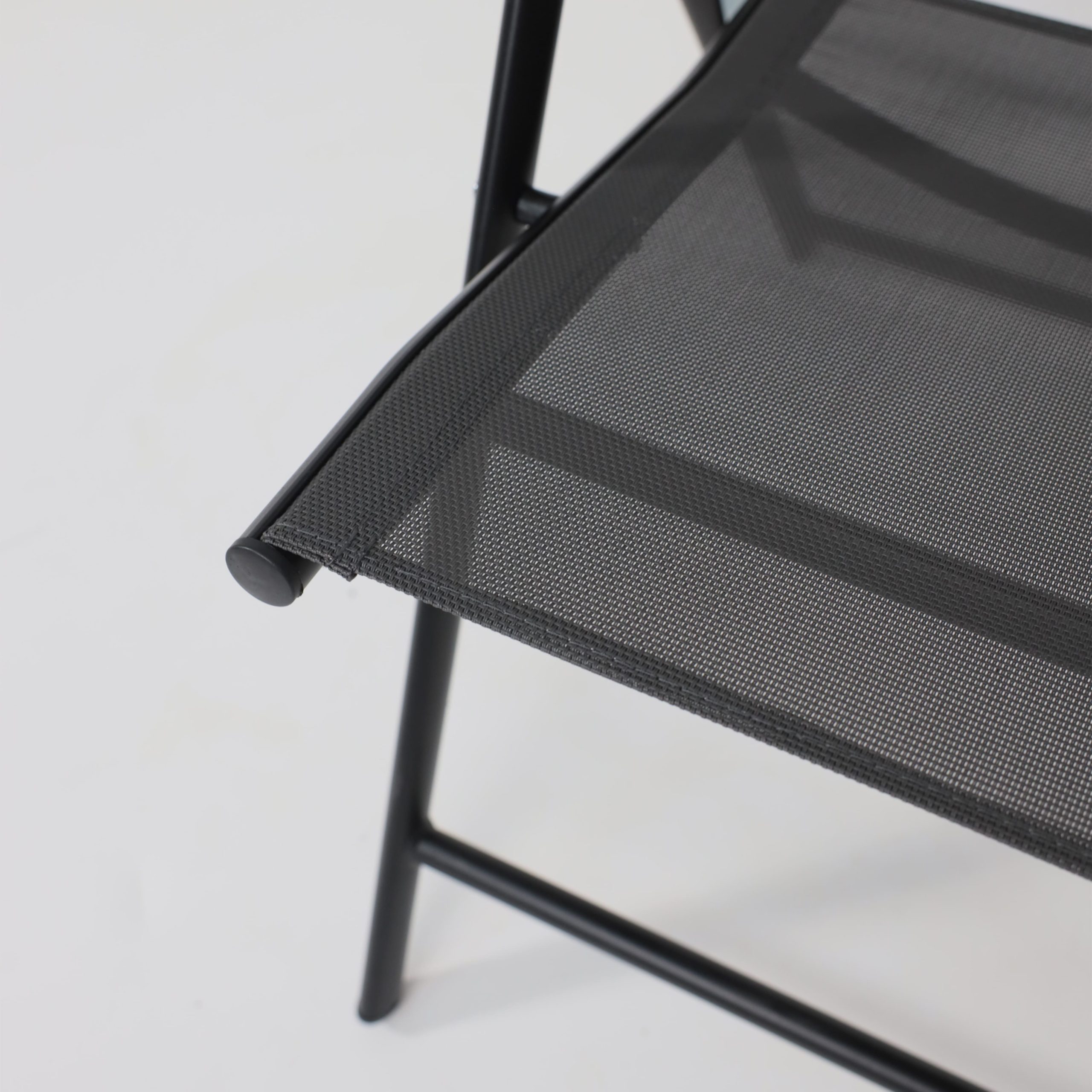 Кресло складное садовое CATANIA, серый/черный