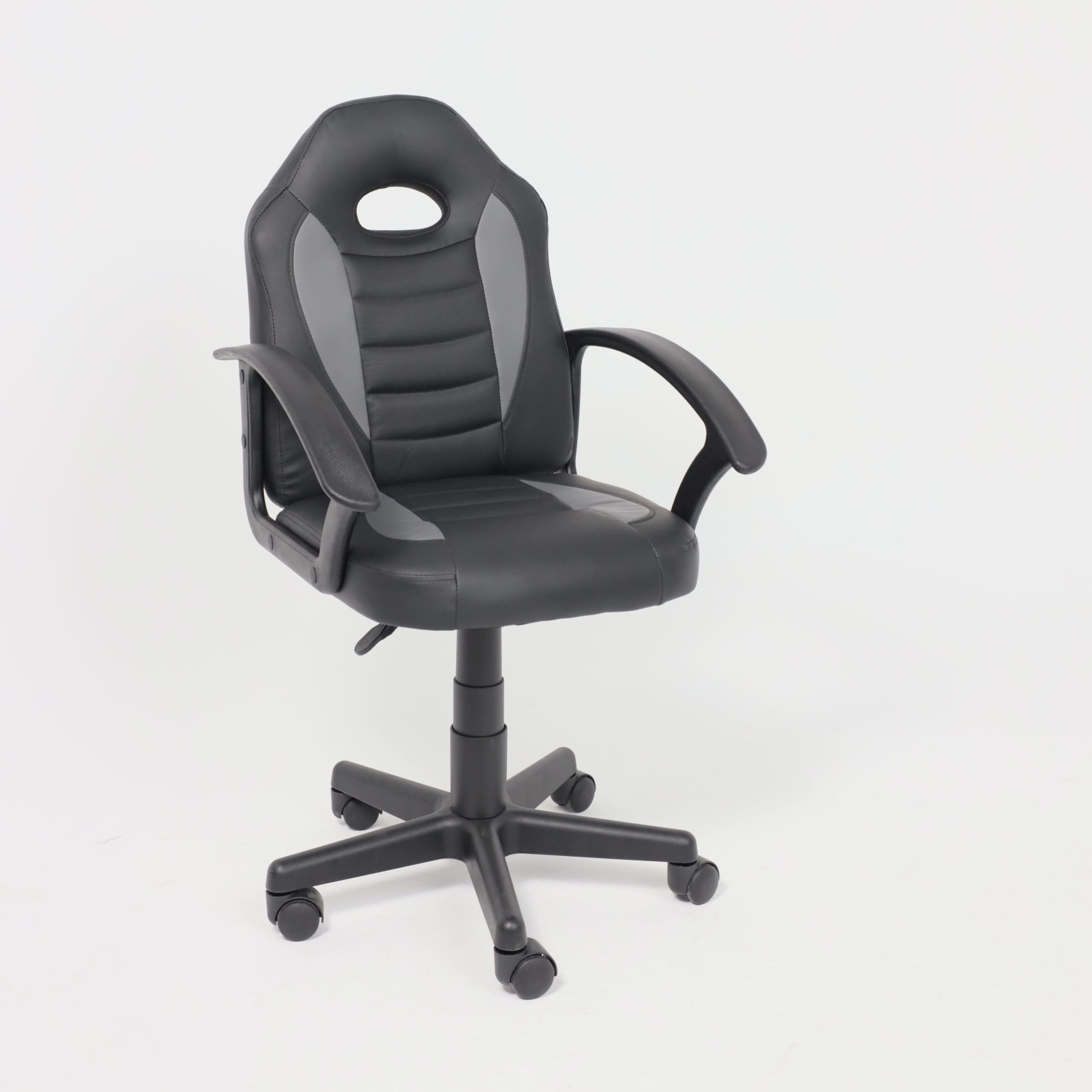 Кресло поворотное WEB, ECO, черный+серый