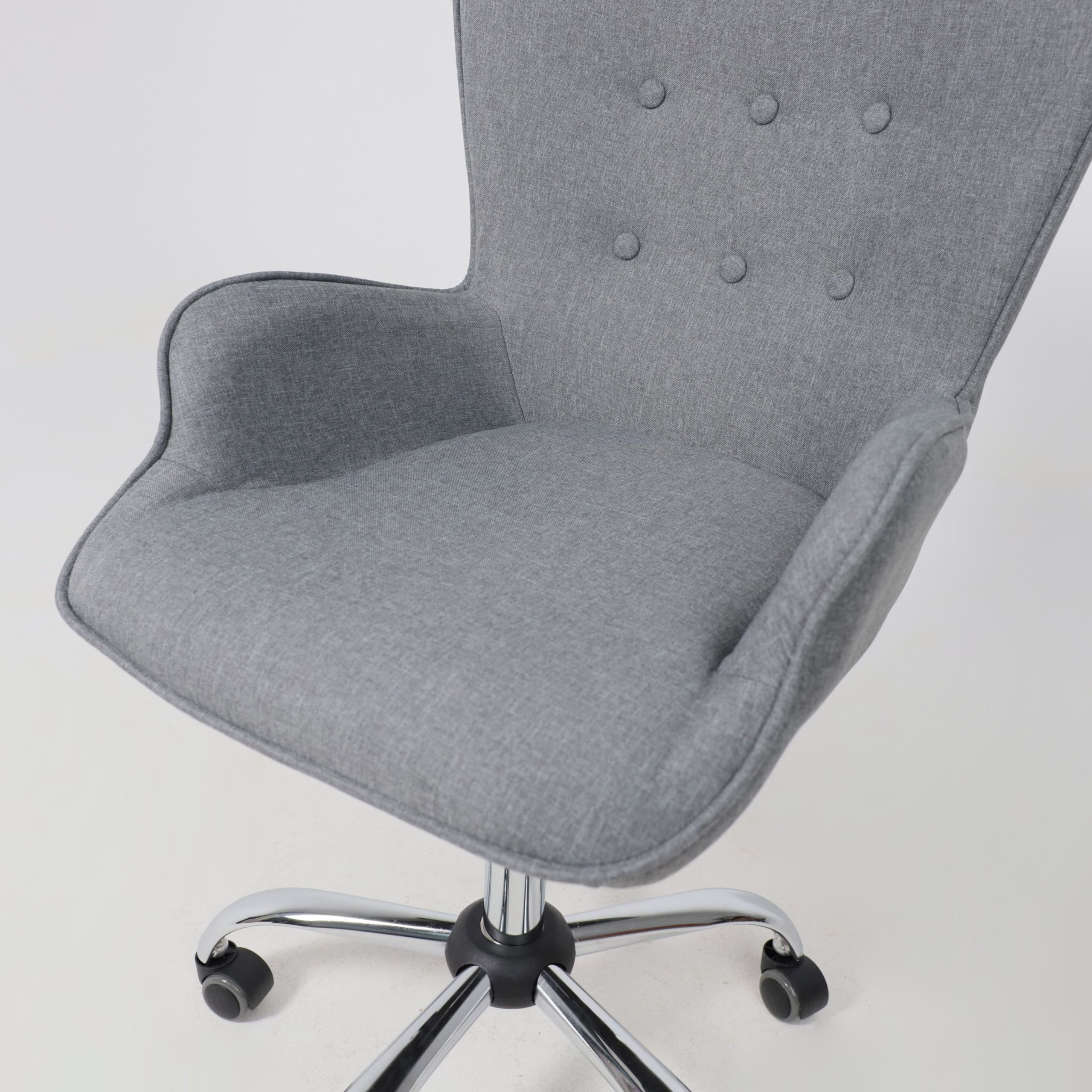 Кресло поворотное BELLA, ткань/серый