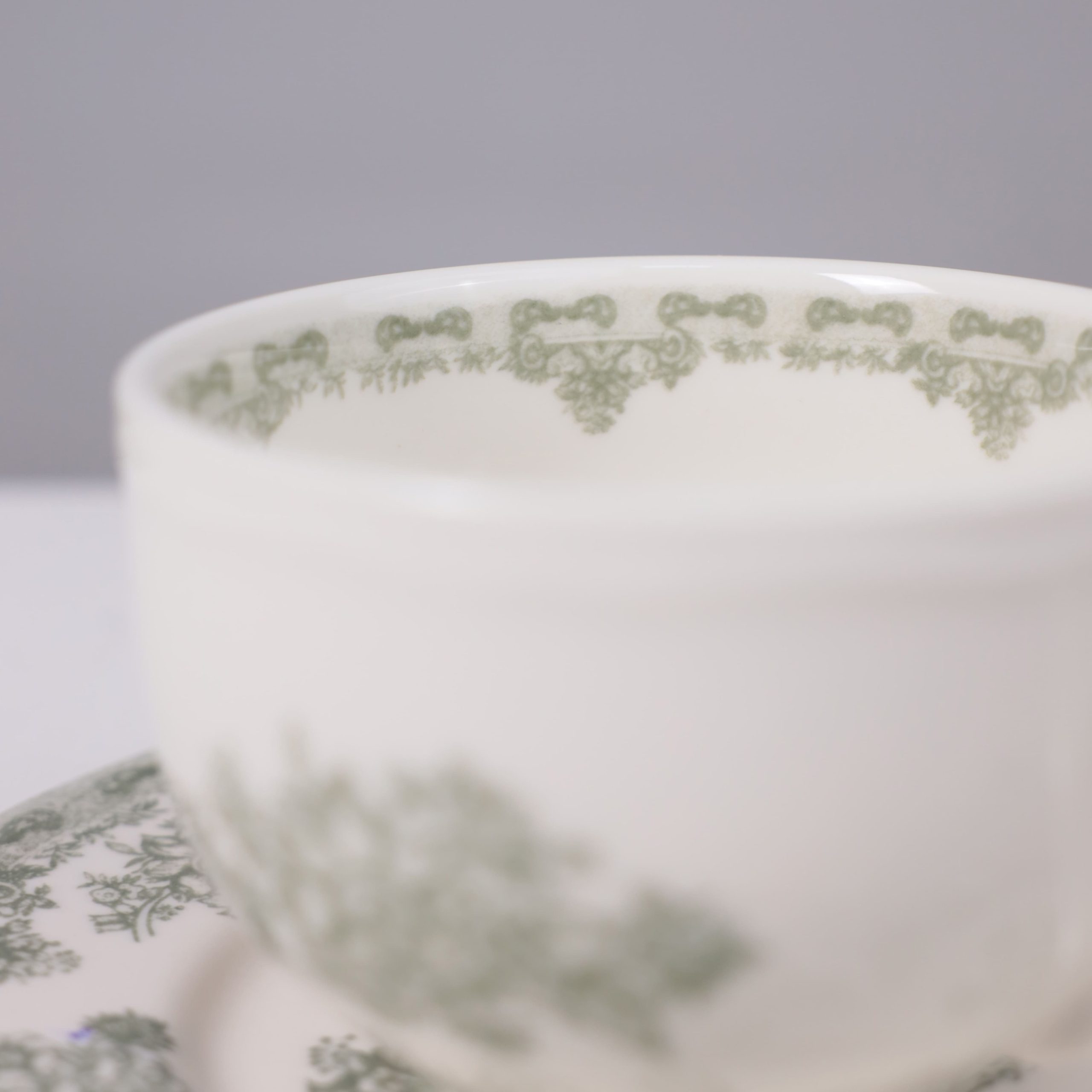 Чайный набор BLOSSOM, керамика, зеленый, кружка 250мл + блюдце