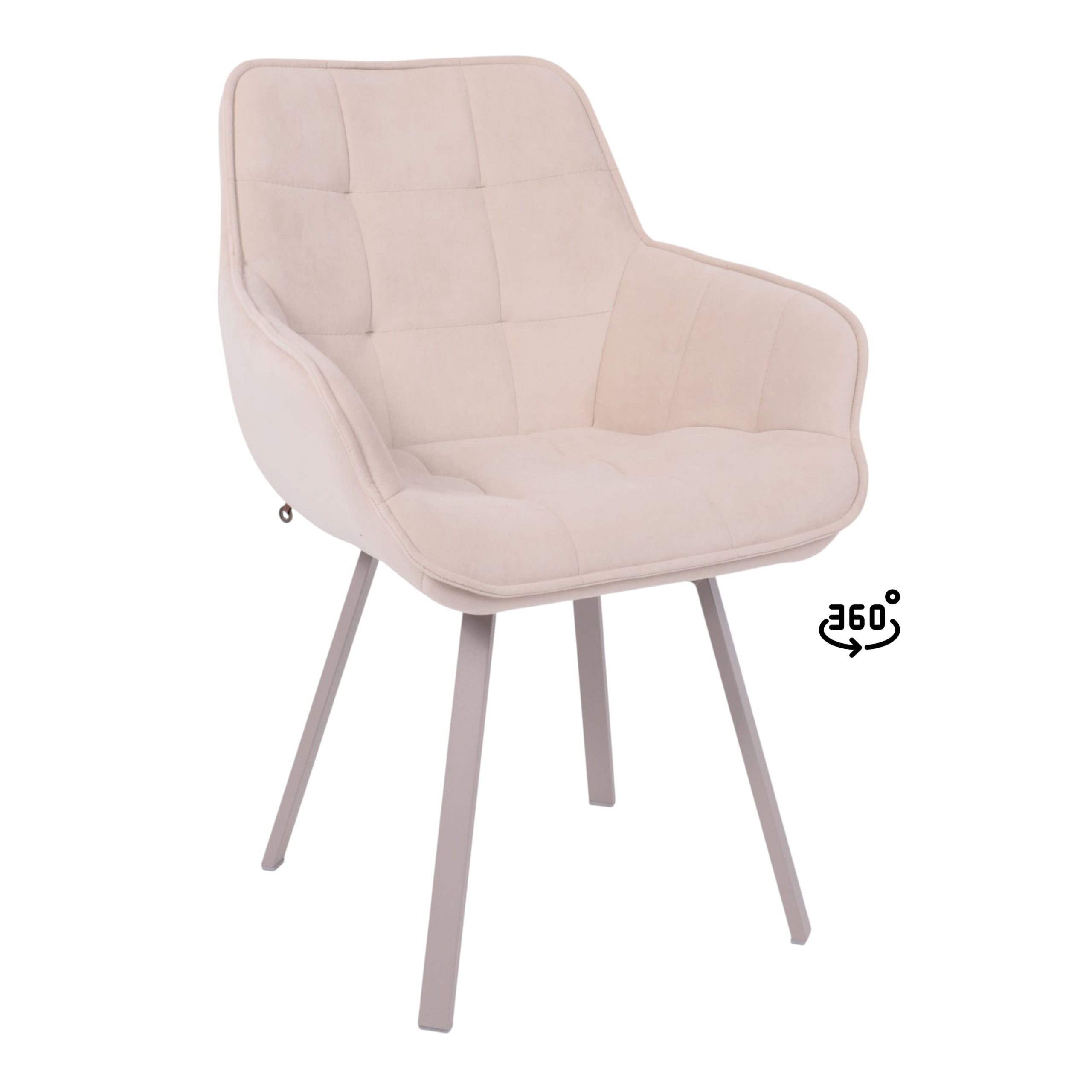 Стул ROMEO 360, b03 CREAM LUXкапучино