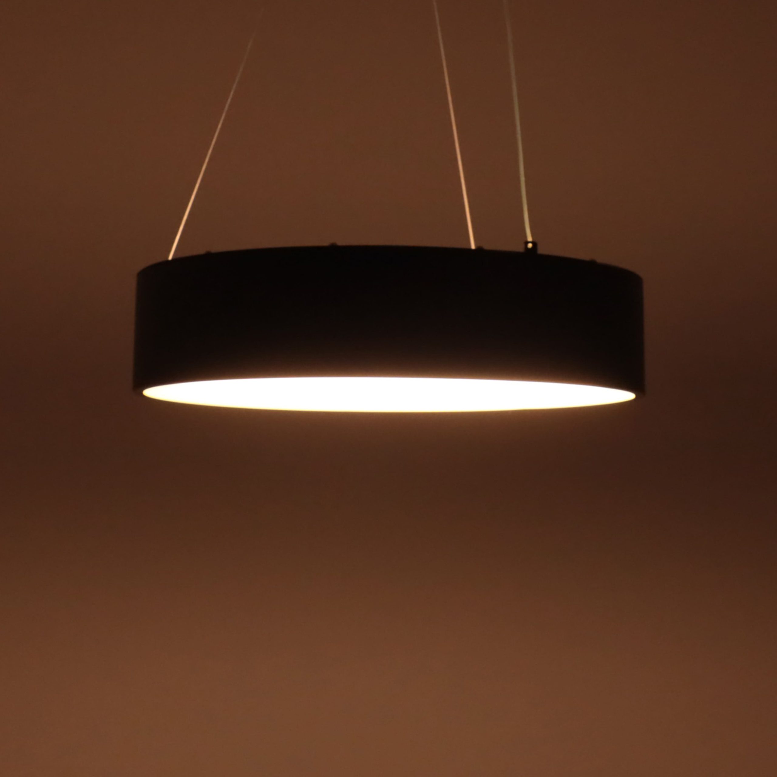 Светильник RING, потолочный, LED, чёрный