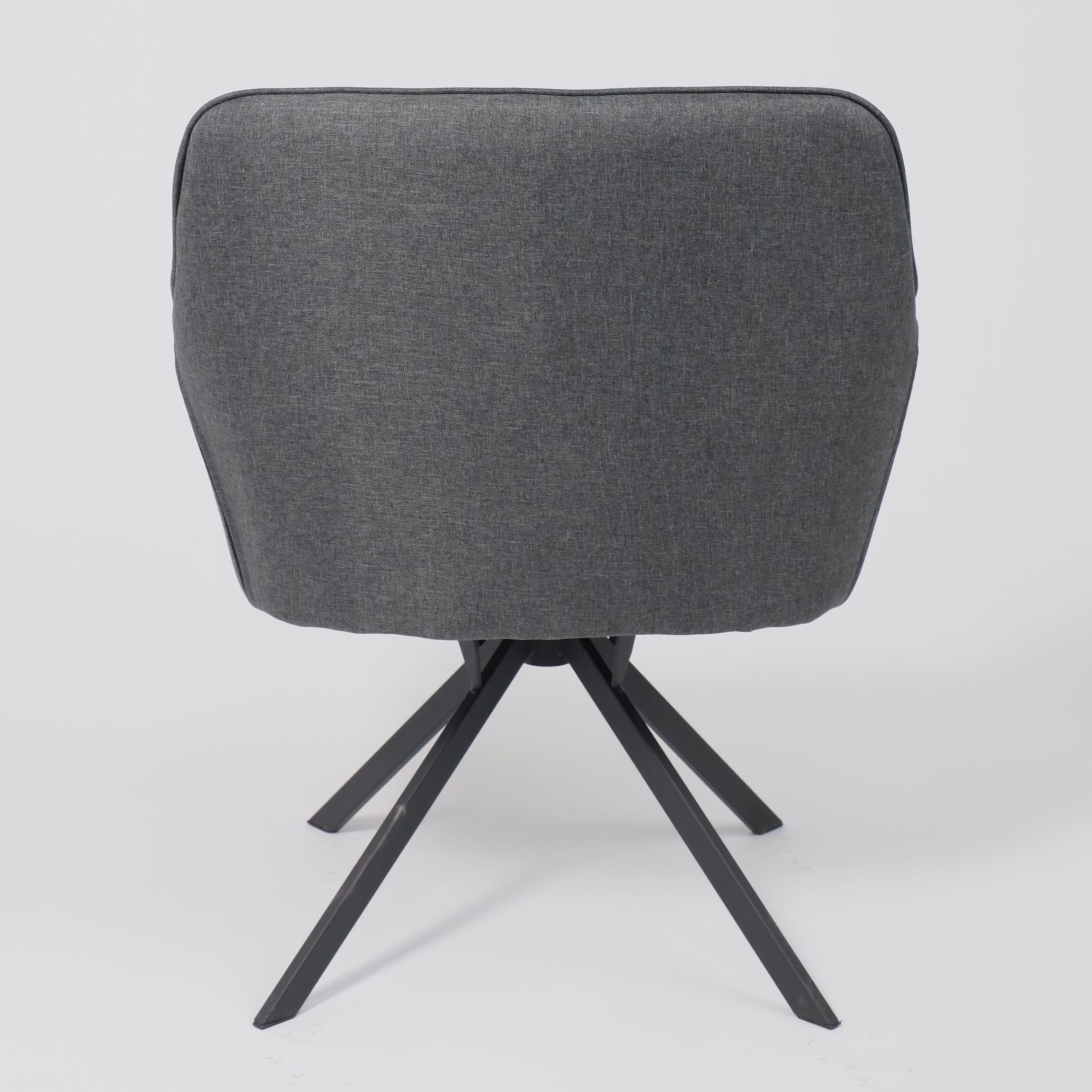 Кресло VIRGINIA, поворотное, ткань, тем.-серый MQ001-5/черный