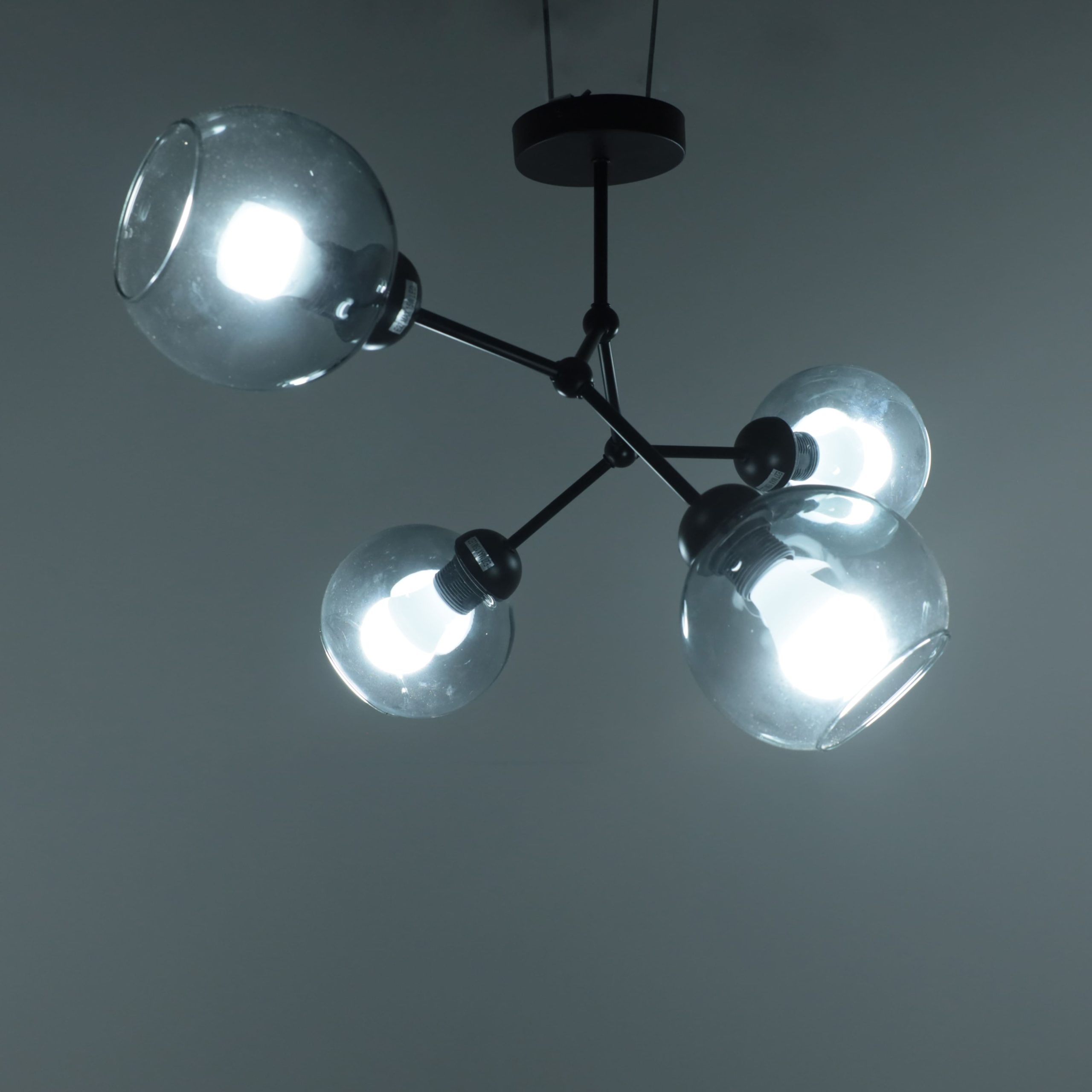 Светильник ATOM, потолочный, 4*E27, дымчатый