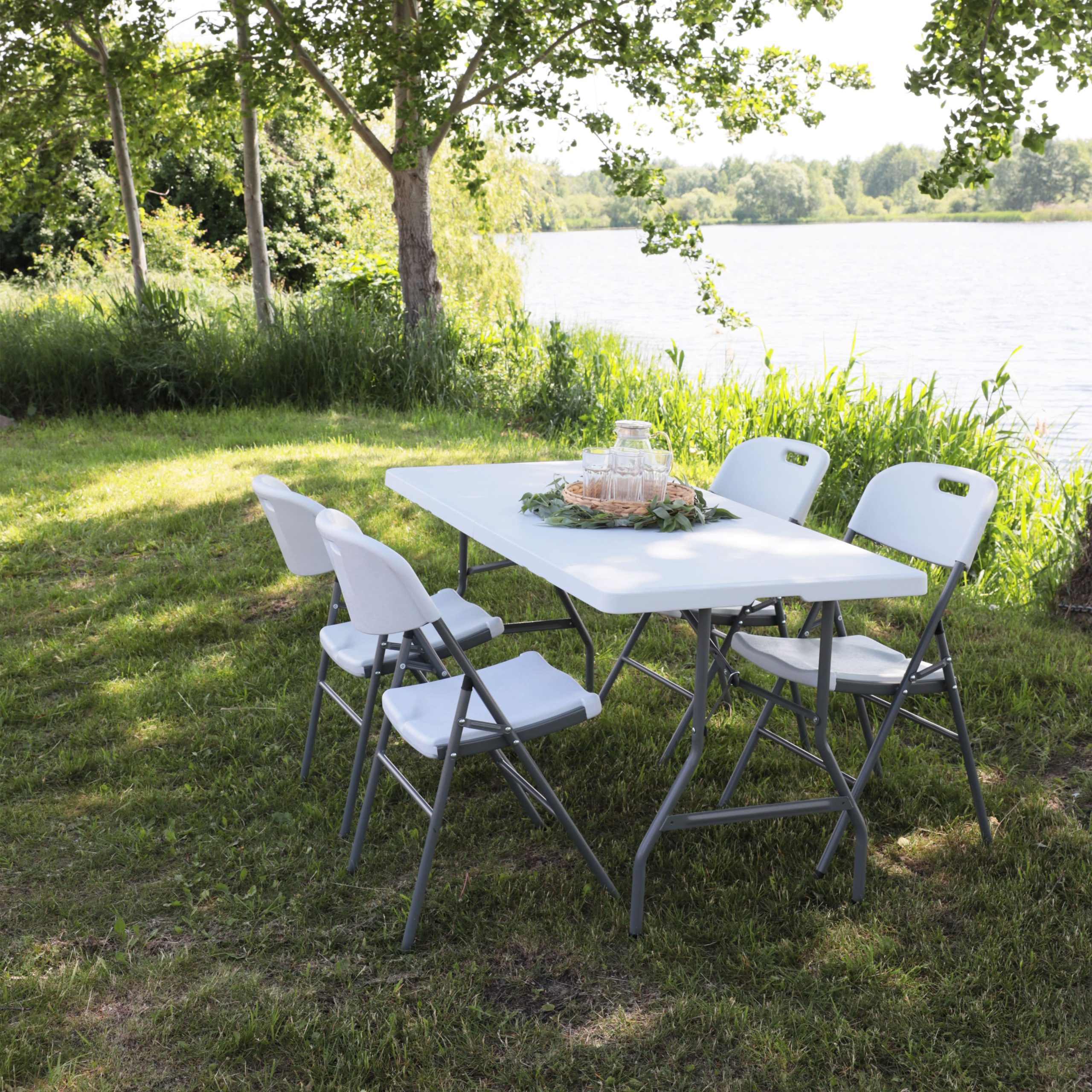 Стол складной 152*76*74, белый