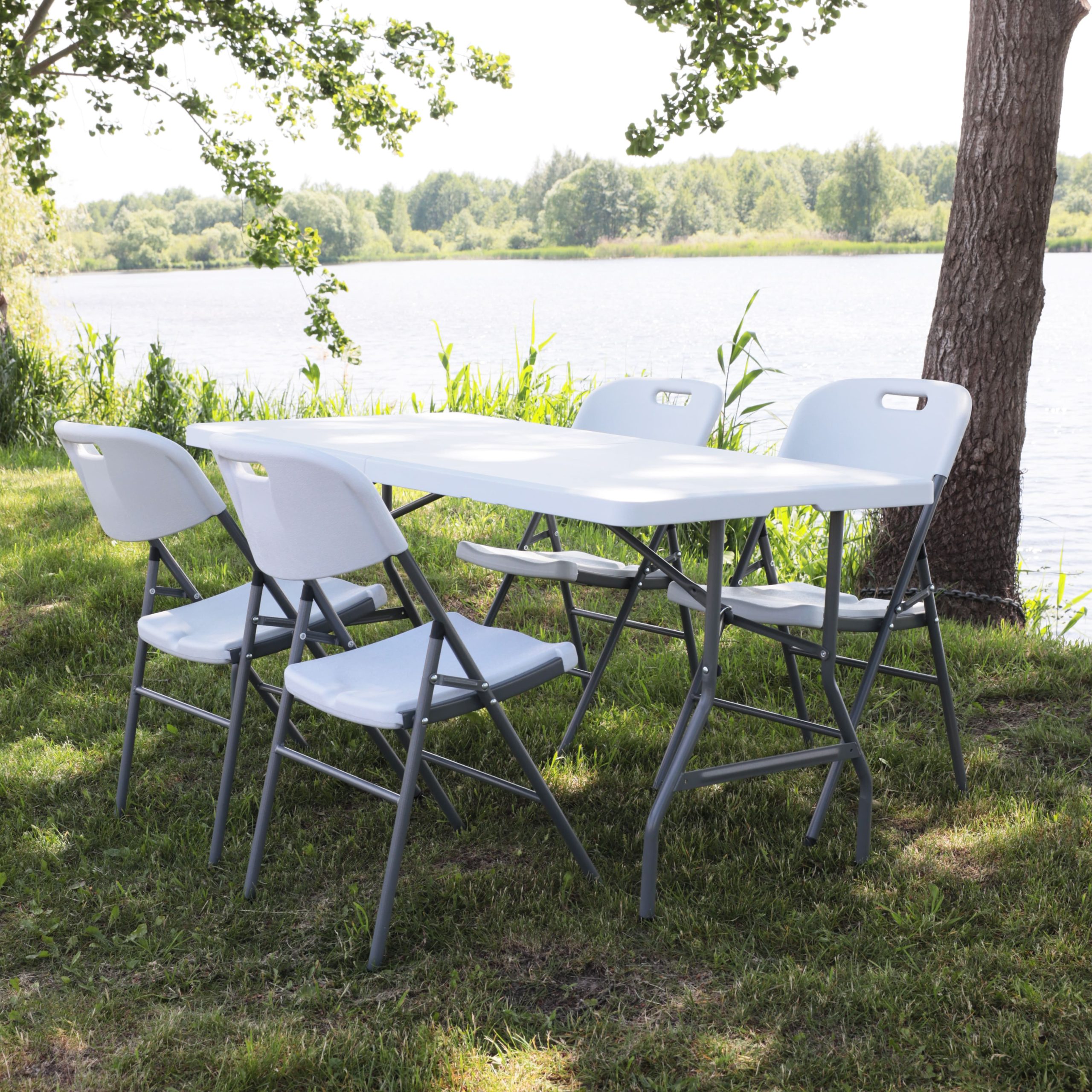 Стол складной 152*76*74, белый