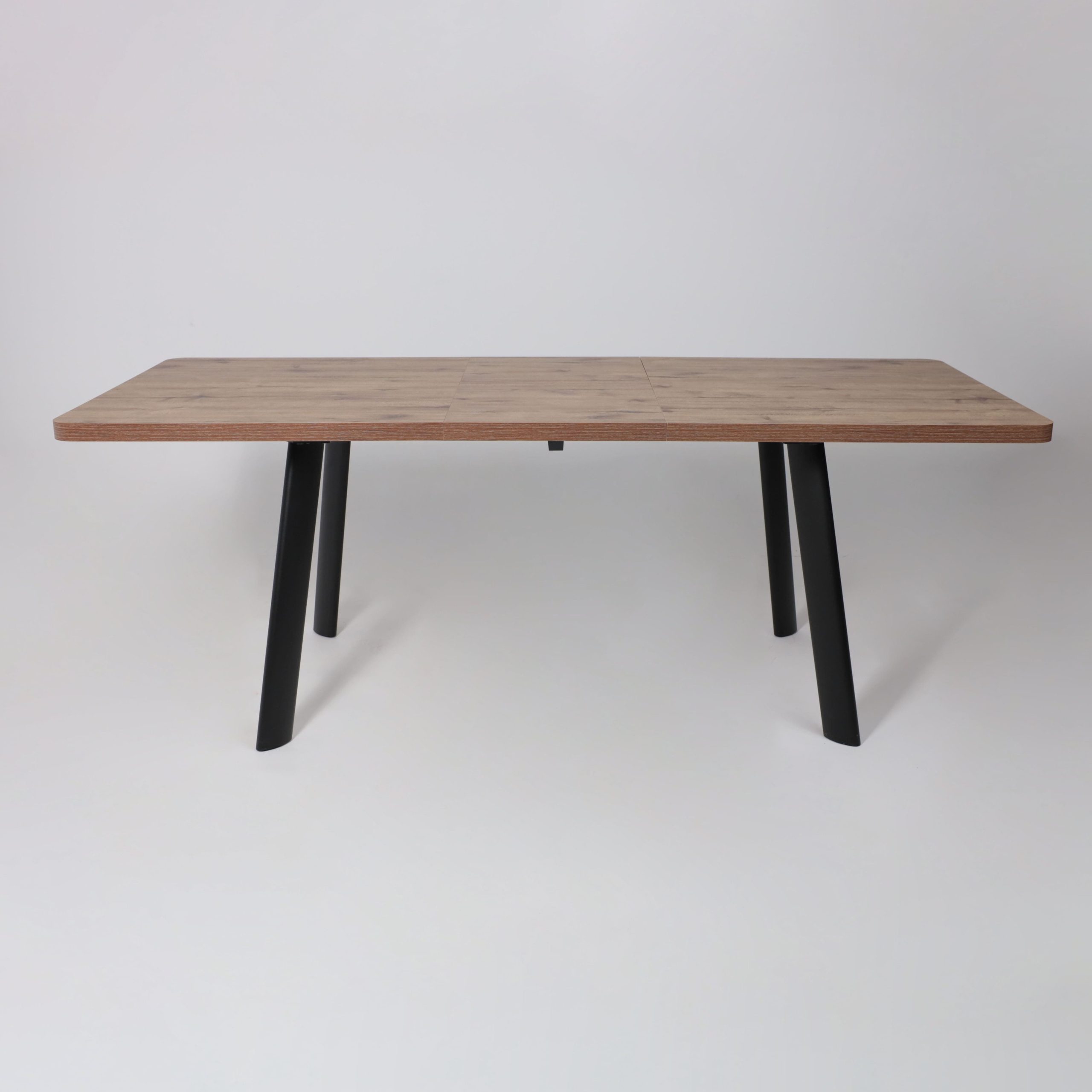 Стол LEON LUX RADIAL-180, раздвижной 180(240)х95, Дуб Веллингтон/Чёрный