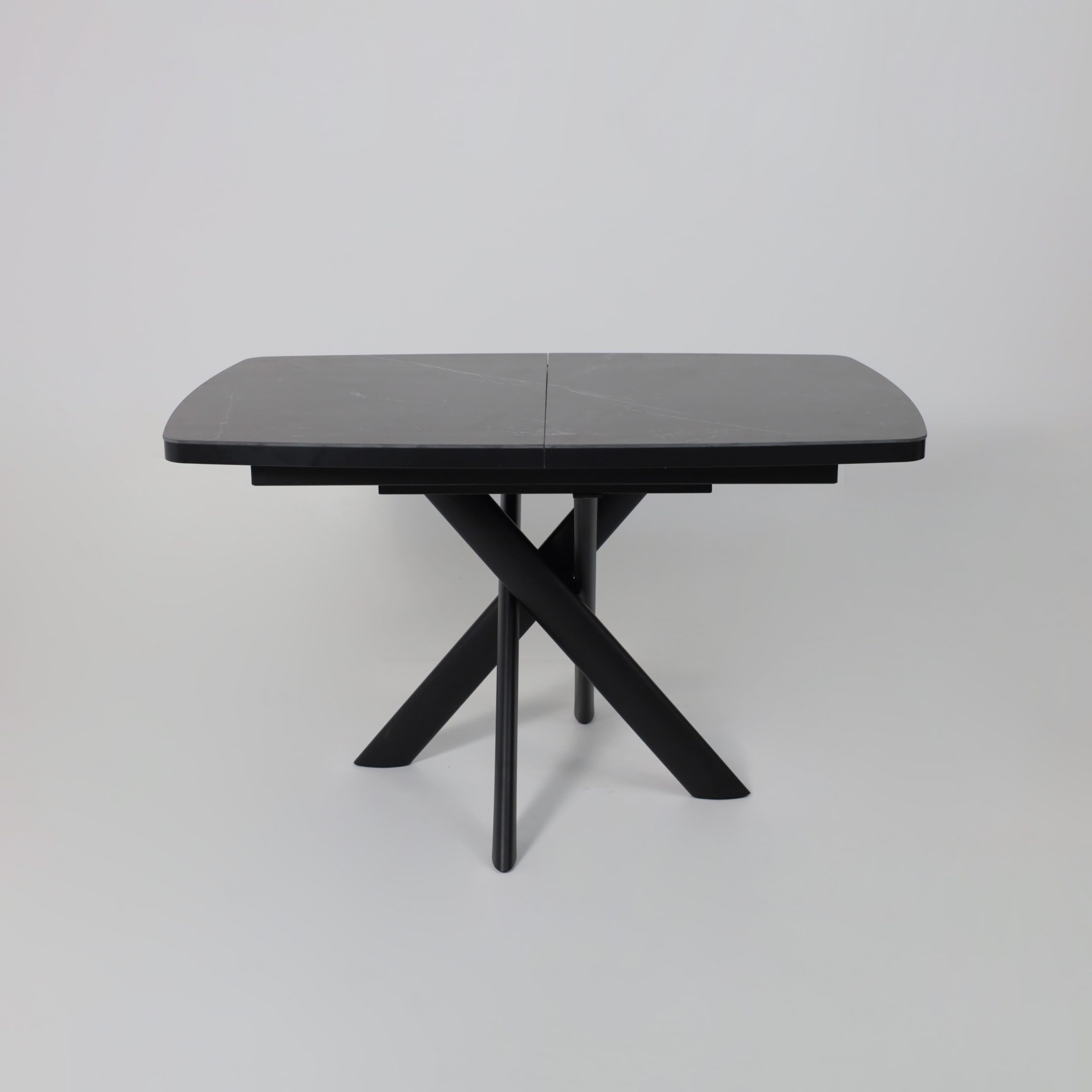 Стол LEONEL-130, раздвижной 130(165)х85, STONE BLACK ST CER/Черный