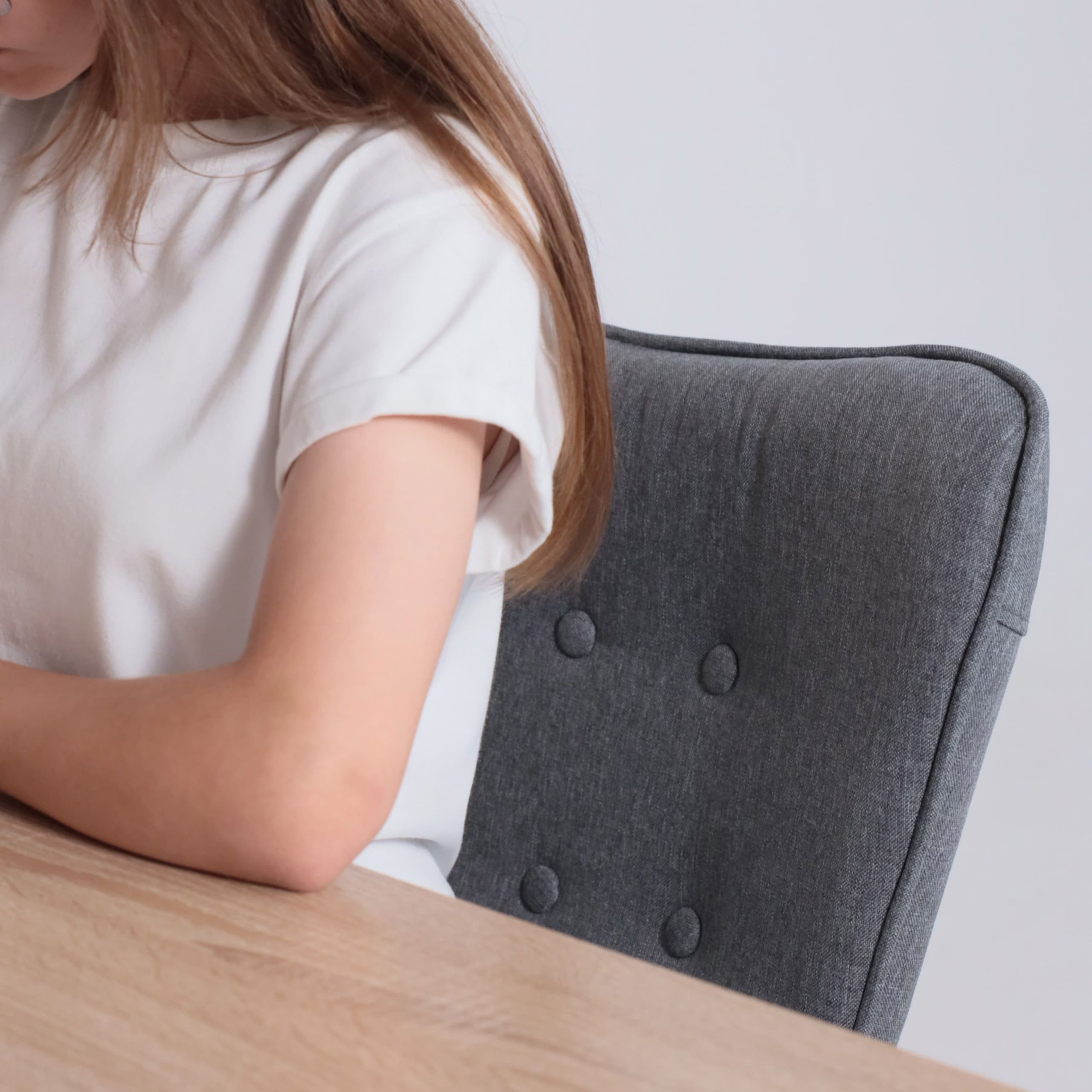 Кресло поворотное BELLA, ткань/серый