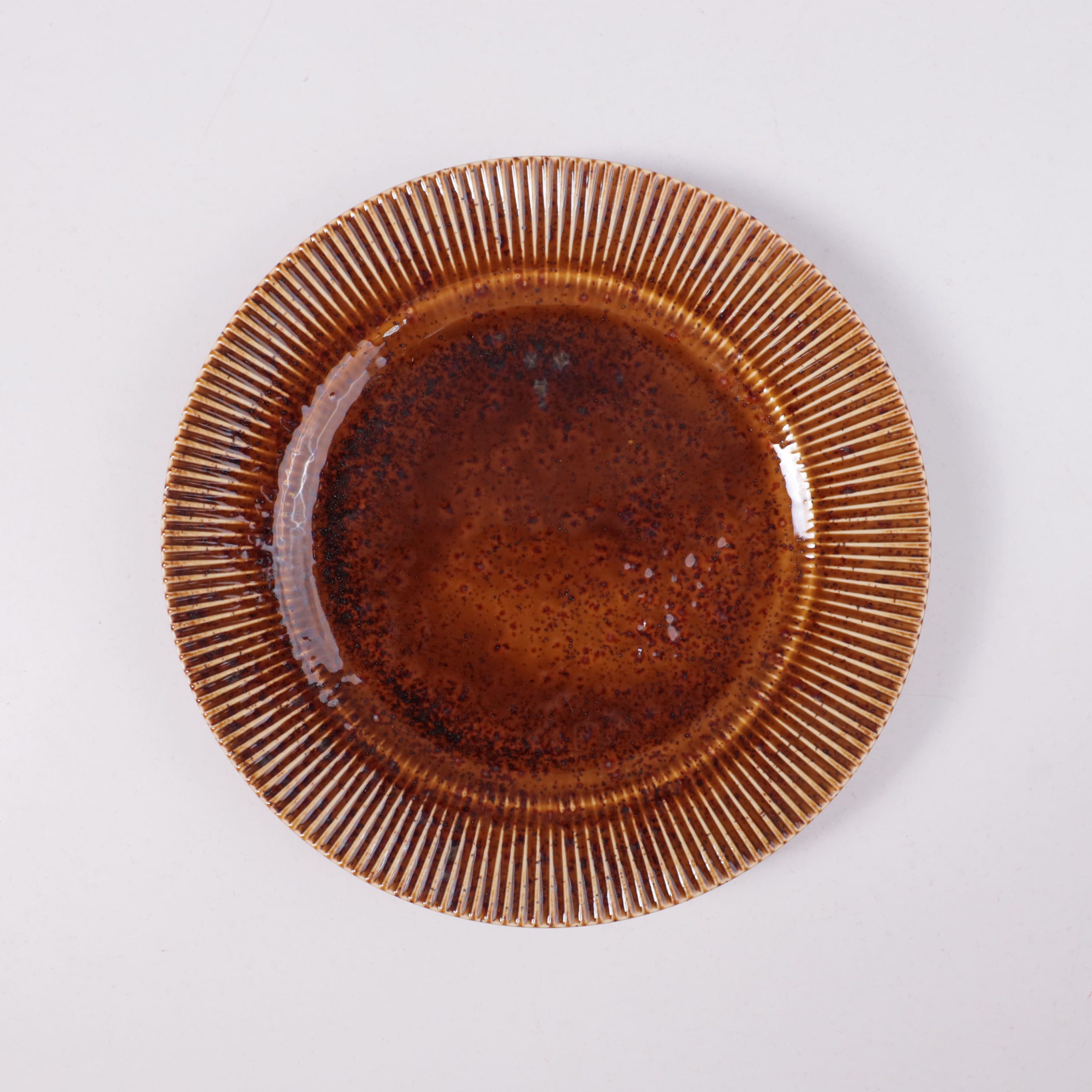 Блюдо AURORA, фарфор, каштановый, d25.5*3см