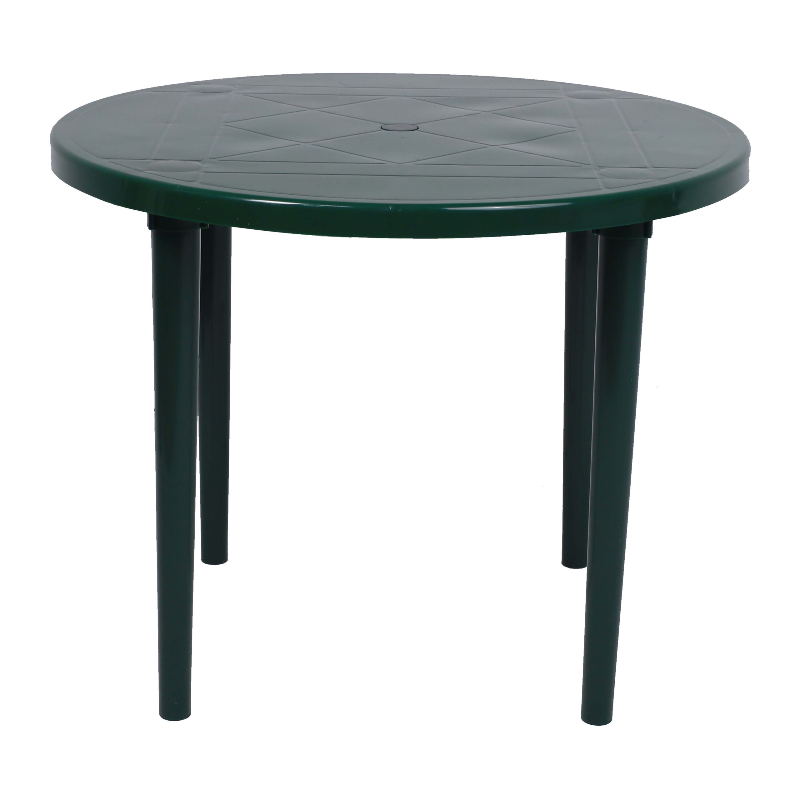 Стол круглый 900мм, тёмно-зелёный