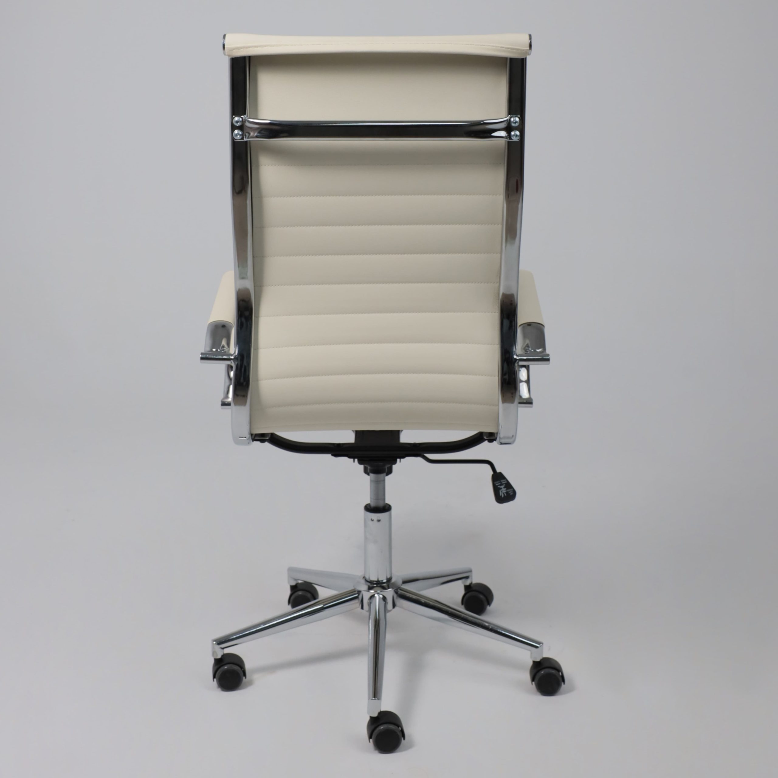 Кресло поворотное EVELIN, экокожа, кремовый