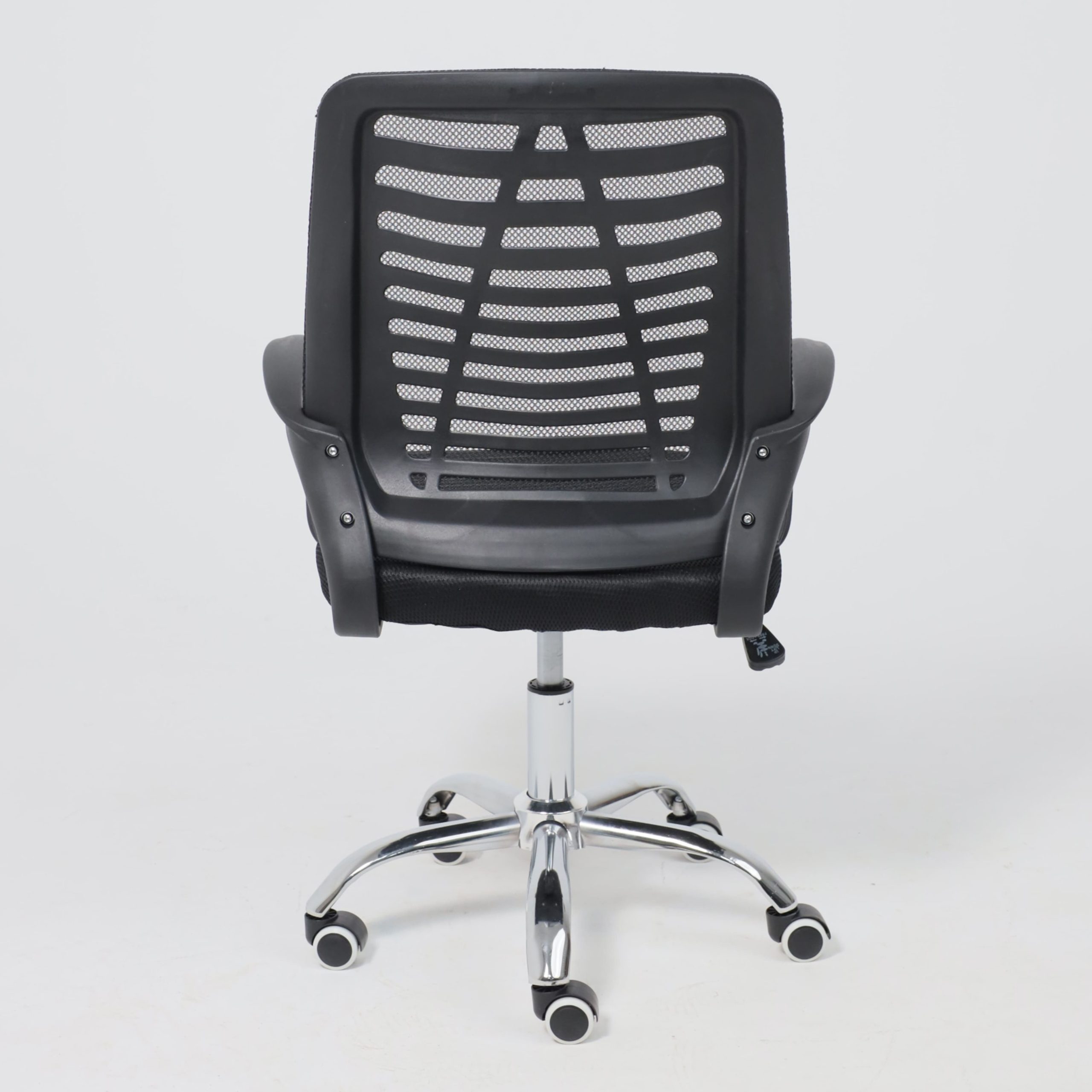 Кресло поворотное для персонала CONSUL, ткань/сетка, черный