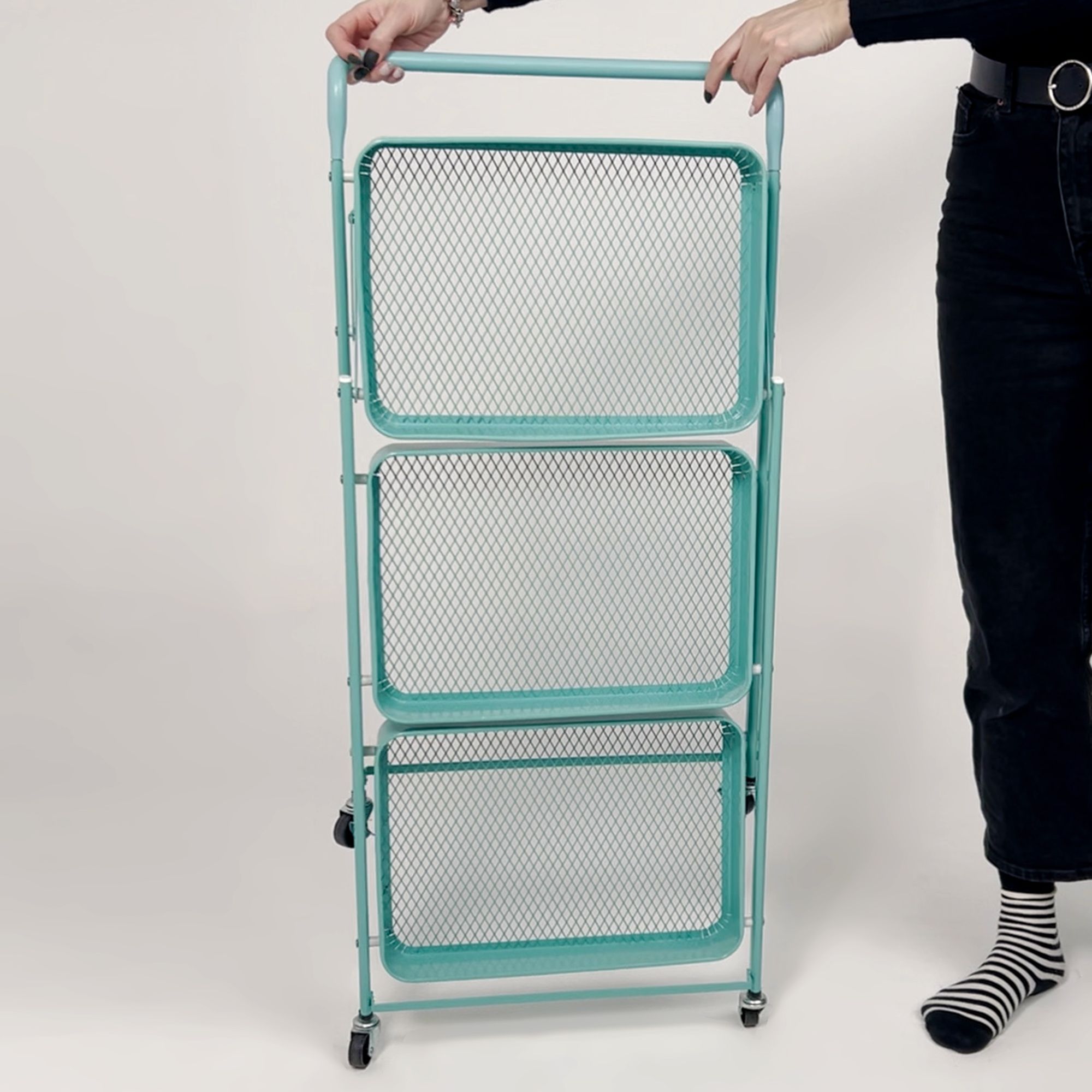 Этажерка NIKA, голубая (бирюзовый)