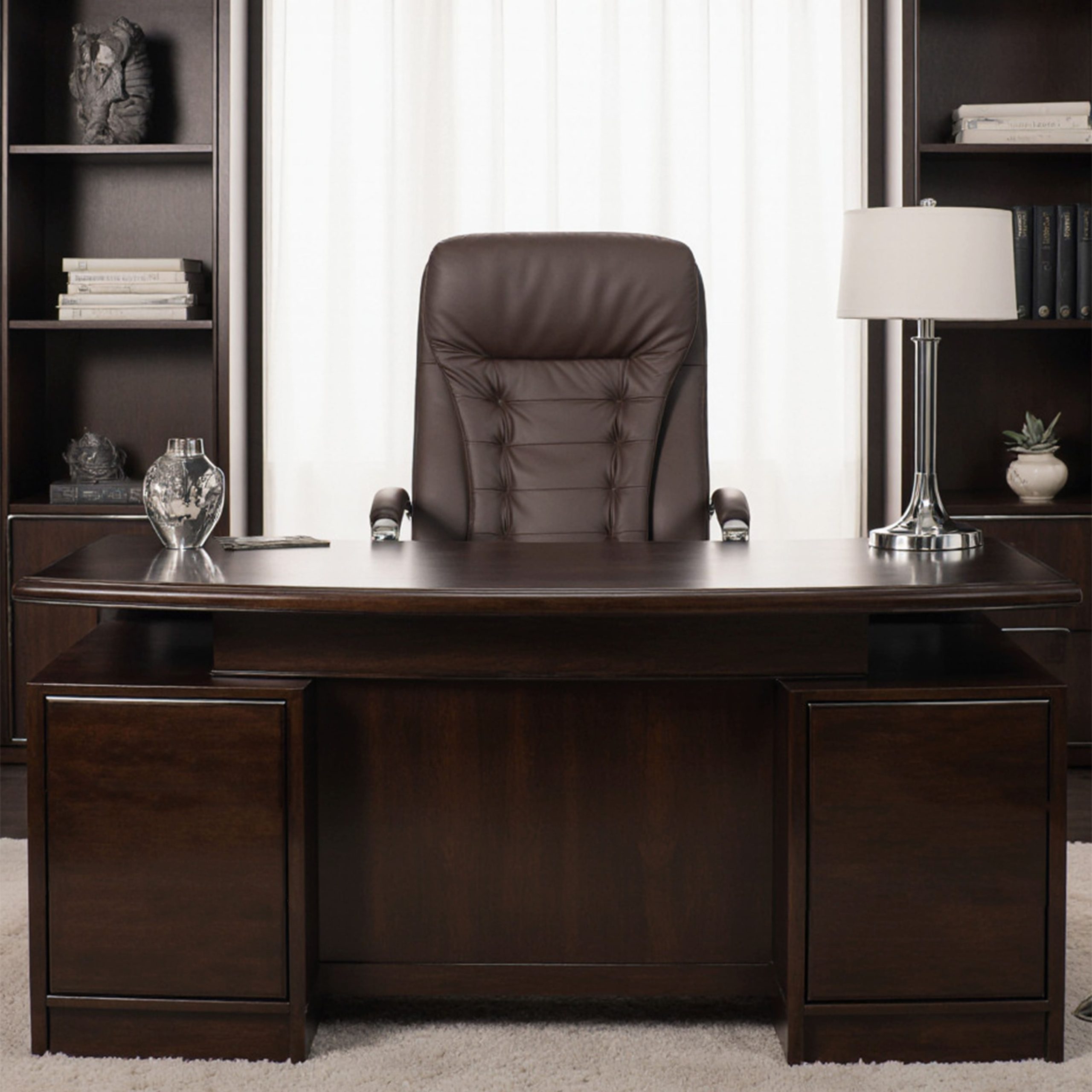 Кресло рабочее, поворотное RICHARD, коричневый