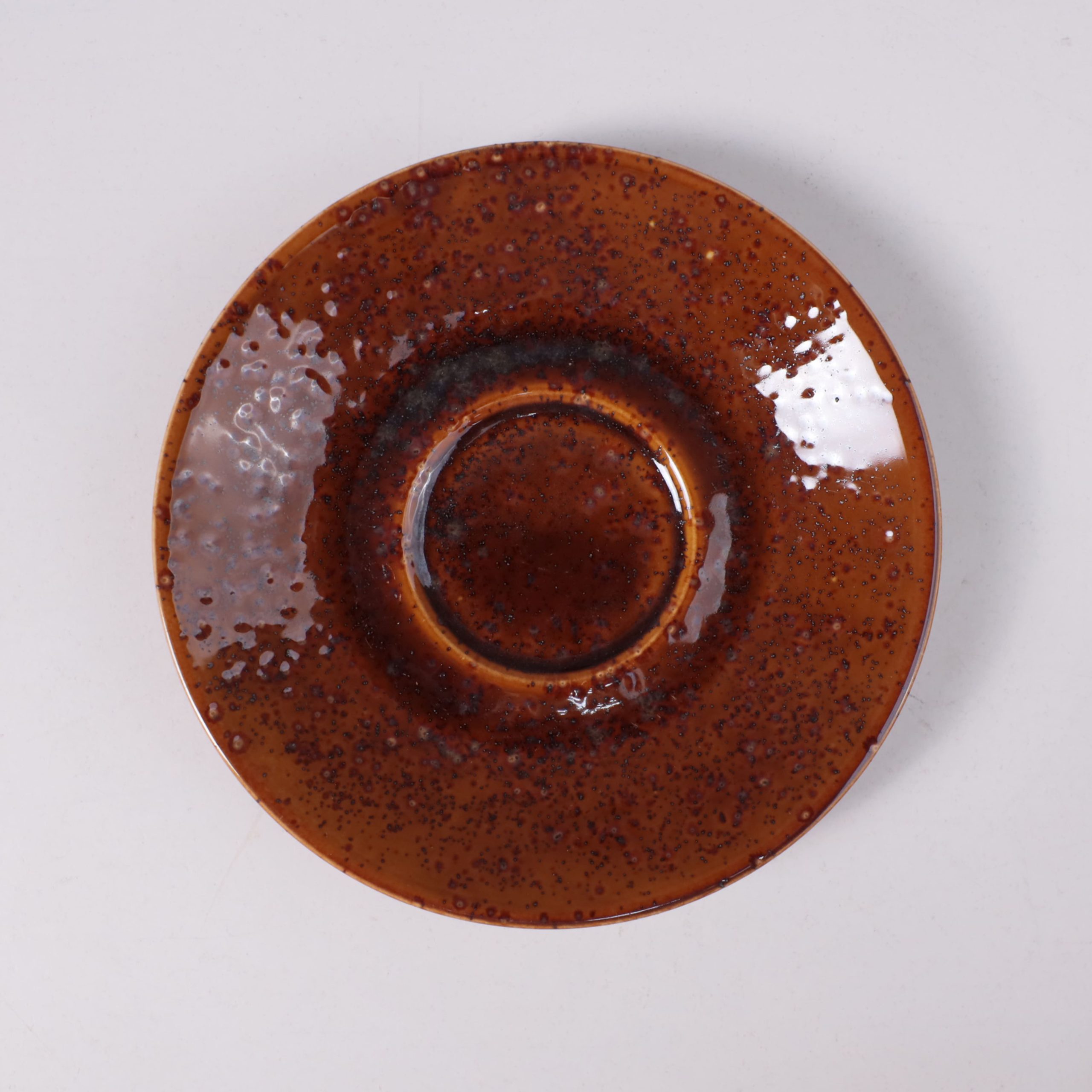 Чайный набор OPALUS, фарфор, каштановый, кружка 200мл + блюдце