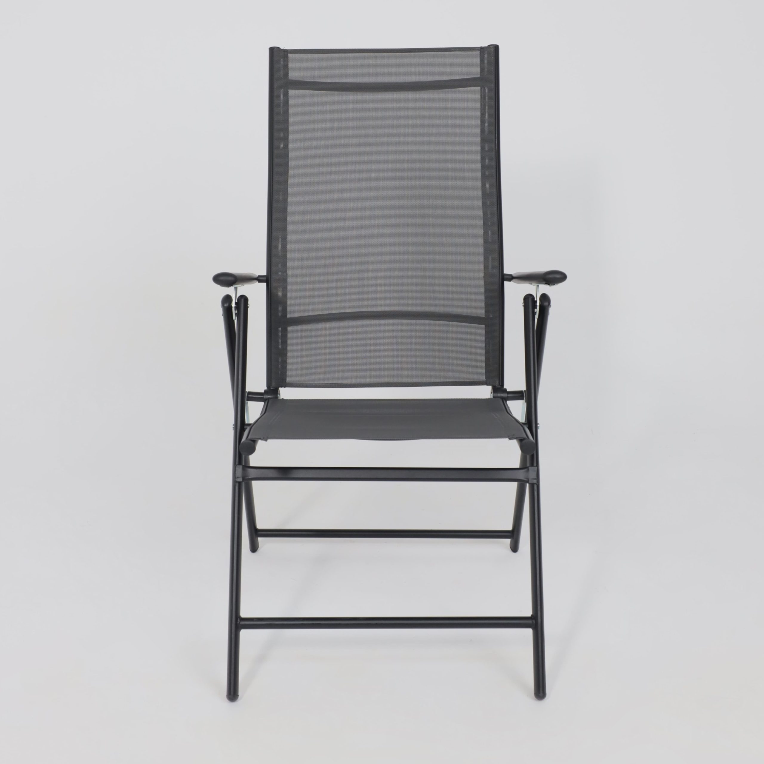 Кресло складное садовое CATANIA, серый/черный