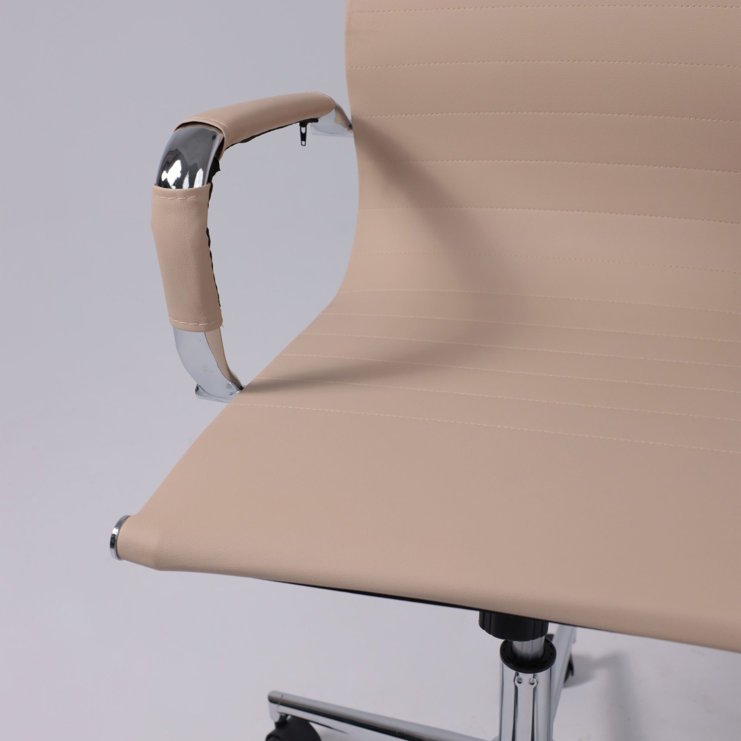 Кресло поворотное EVELIN, экокожа, бежевый