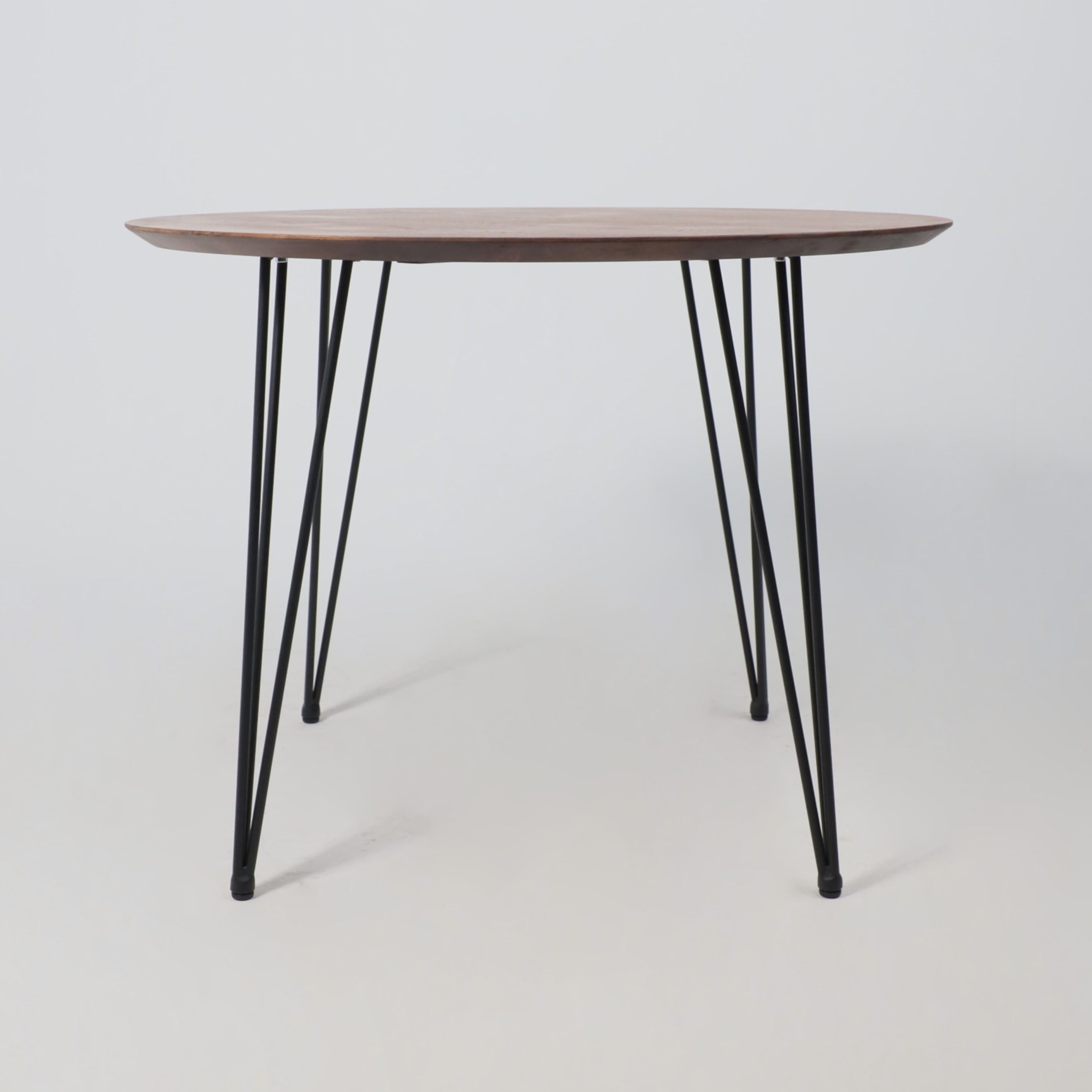 Стол ДЕМАВЕНД, d100*74, дуб мореный/черный (ПР-4 DSW (Т27) (02) Кс-12)