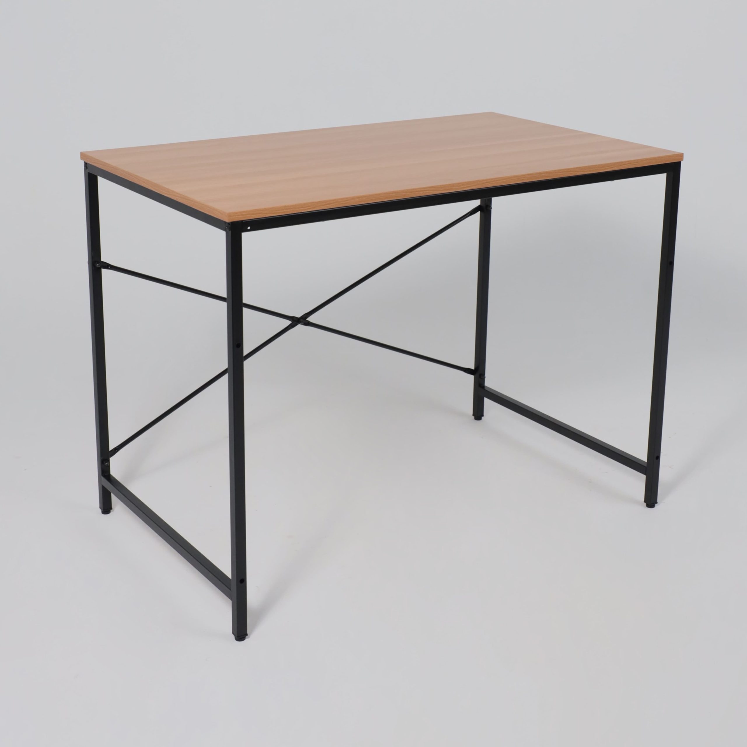 Стол письменный OPAL, светлый орех/черный металл, 1000*600*750