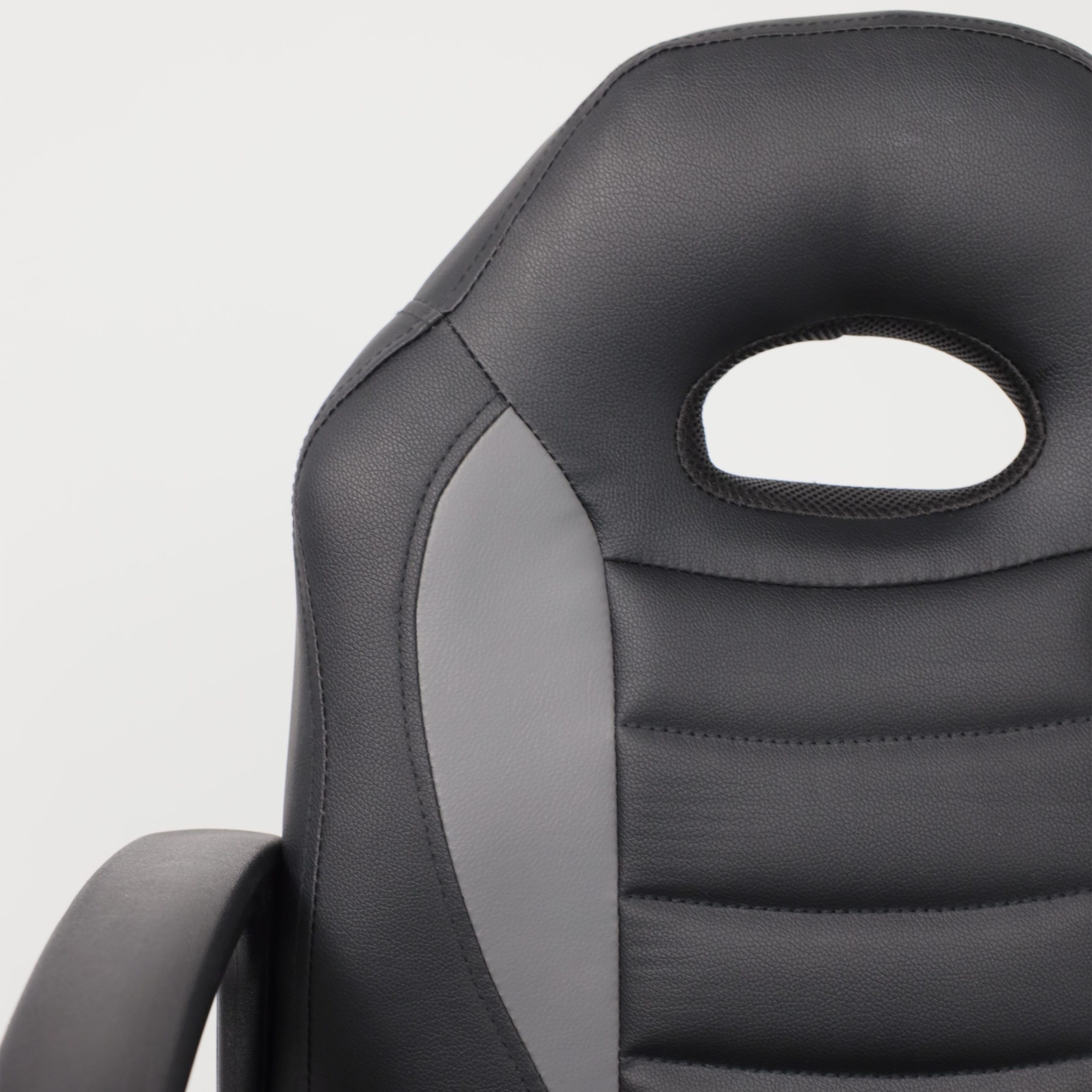 Кресло поворотное WEB, ECO, черный+серый