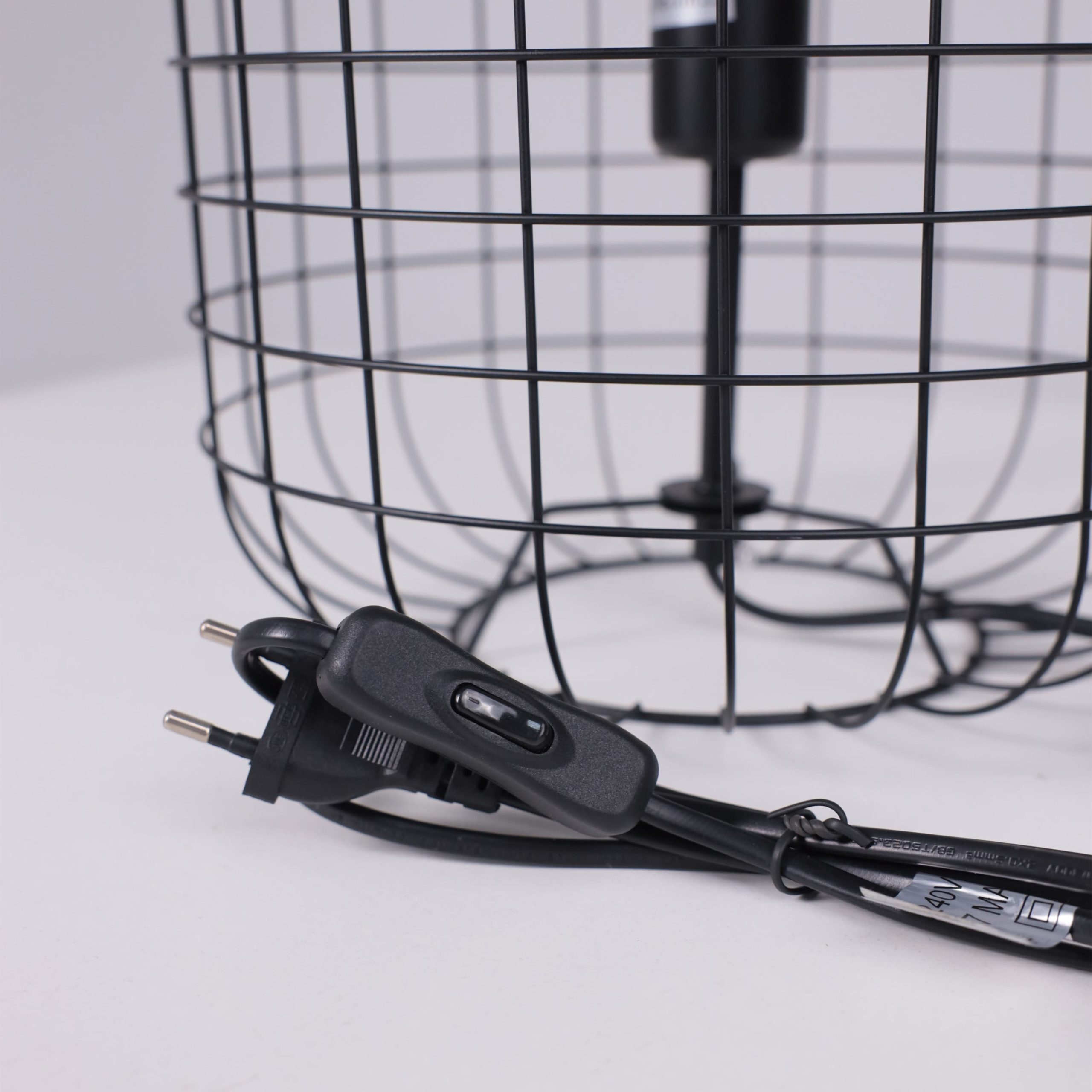 Светильник CAGE, настольный, E27, чёрный