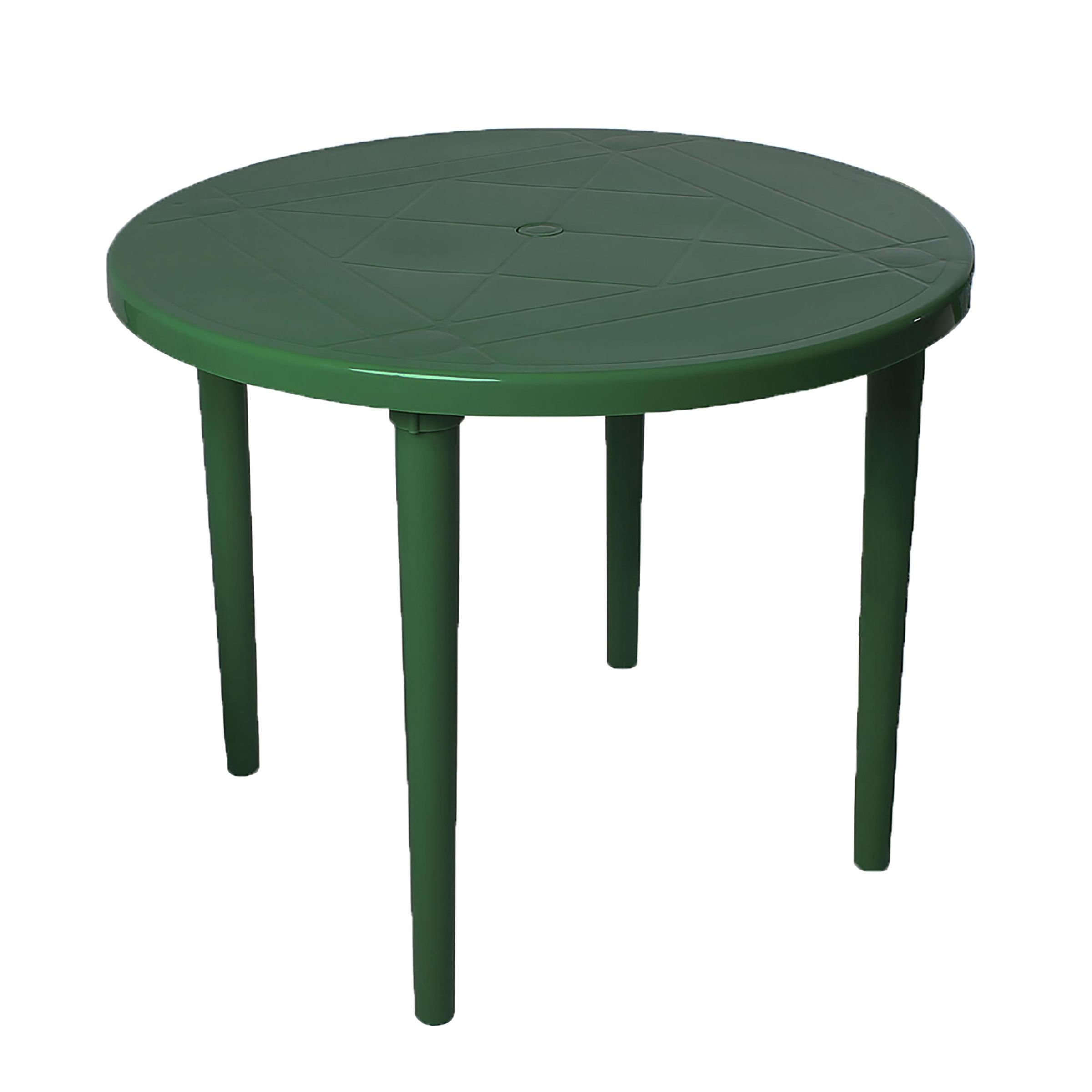 Стол круглый 900мм, тёмно-зелёный
