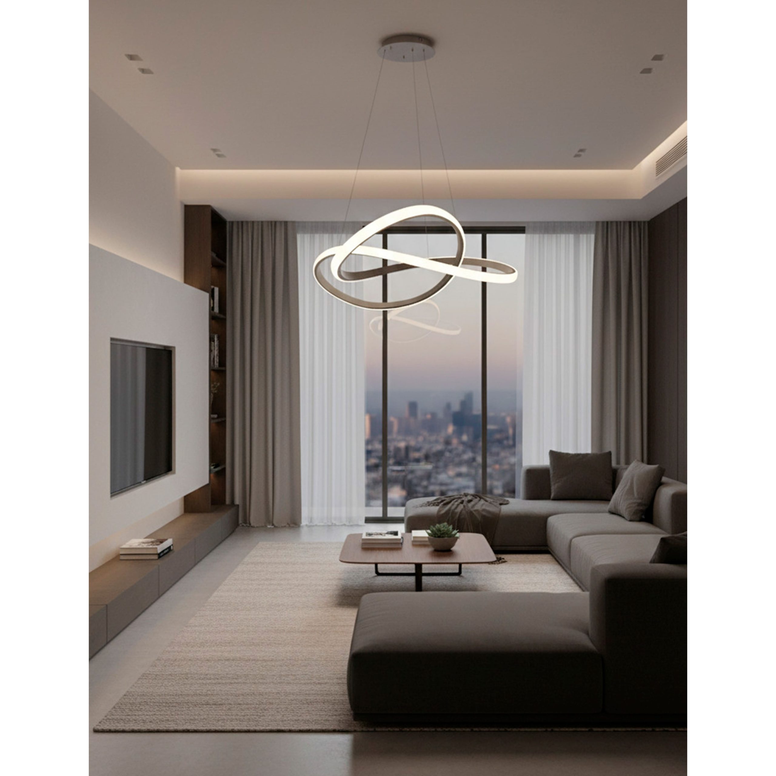 Светильник KNOT, потолочный, LED, белый