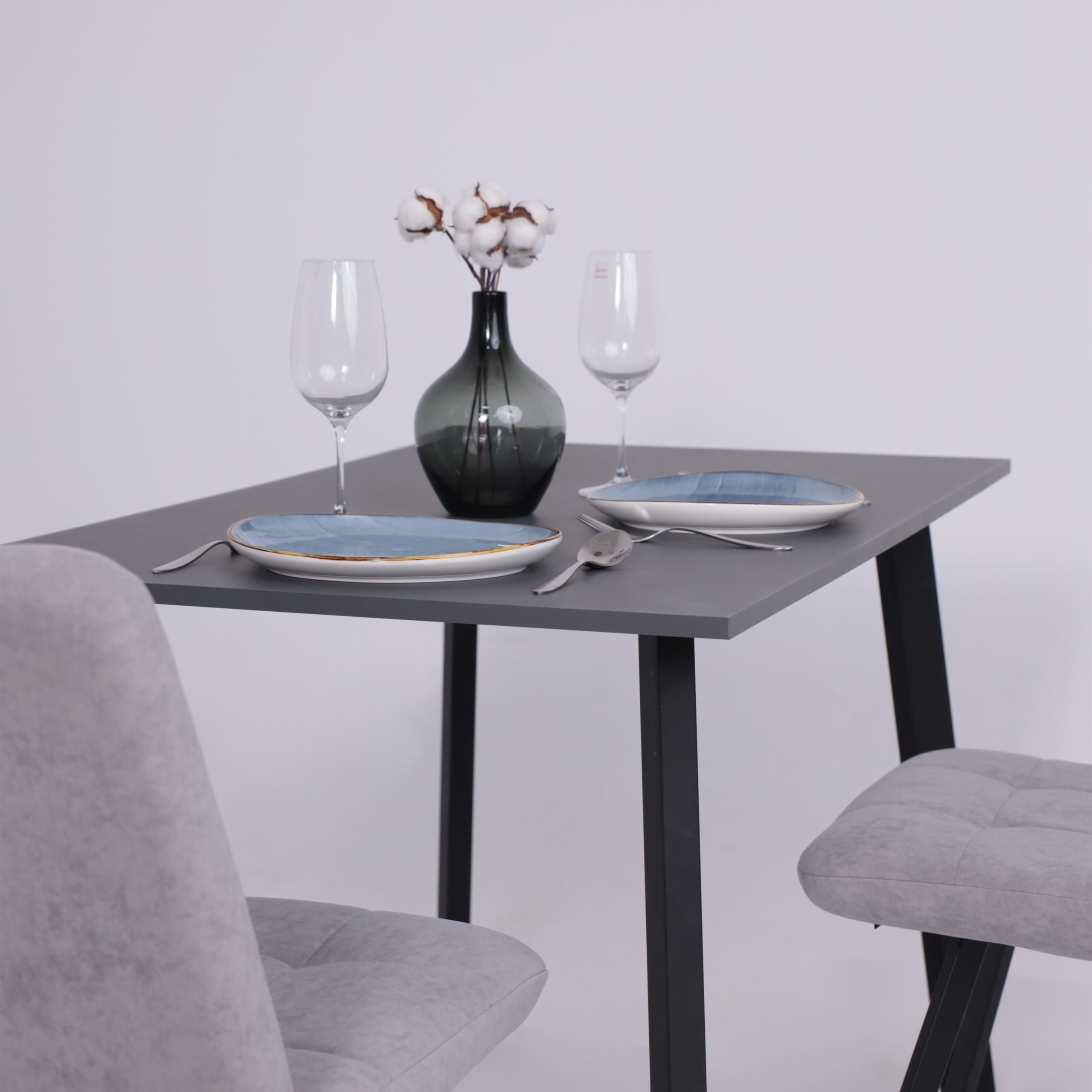 Стол СВАРОГ, 1100х680х750, металл бруклин/черный